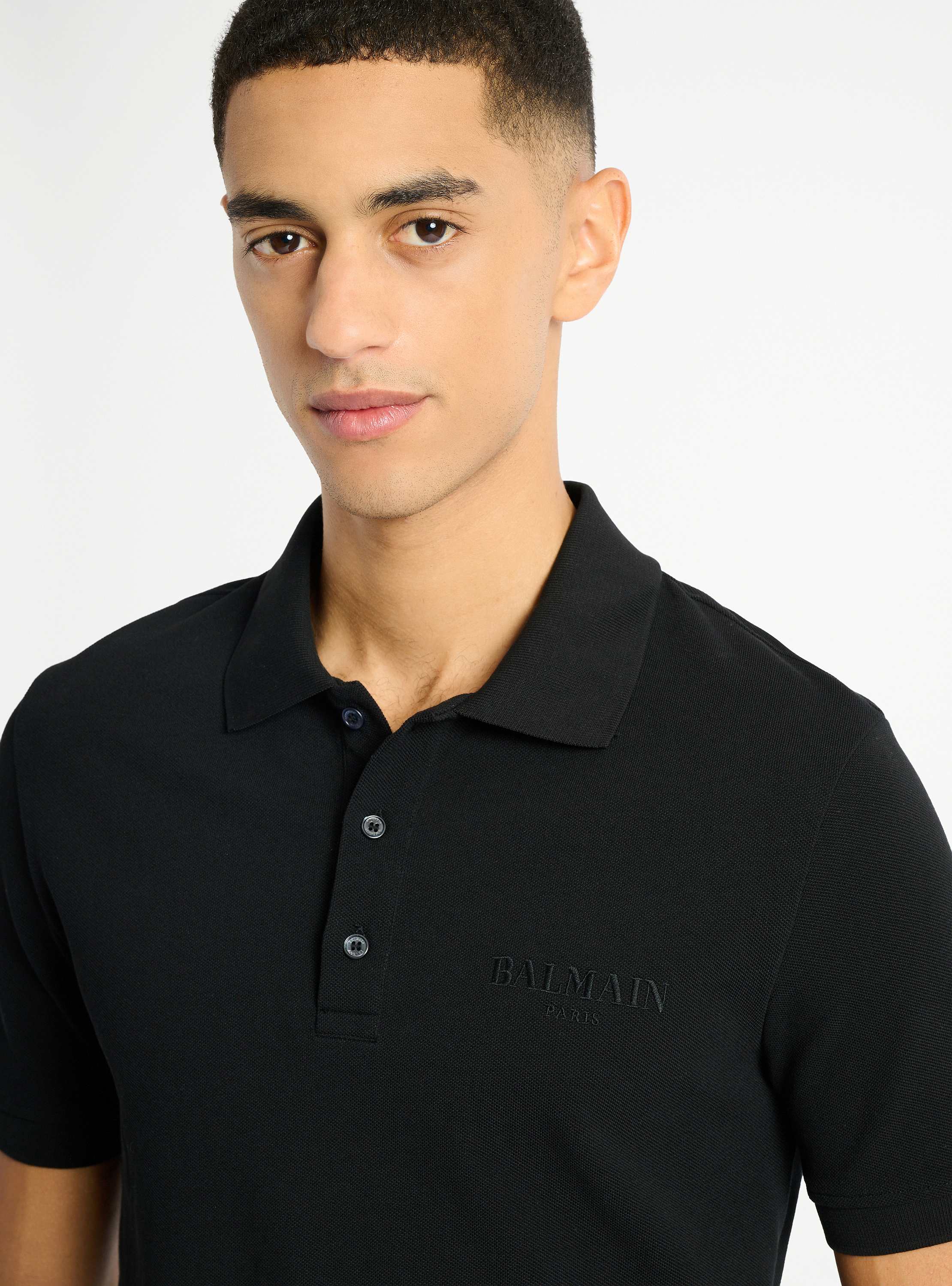 Embroidered Balmain Vintage polo