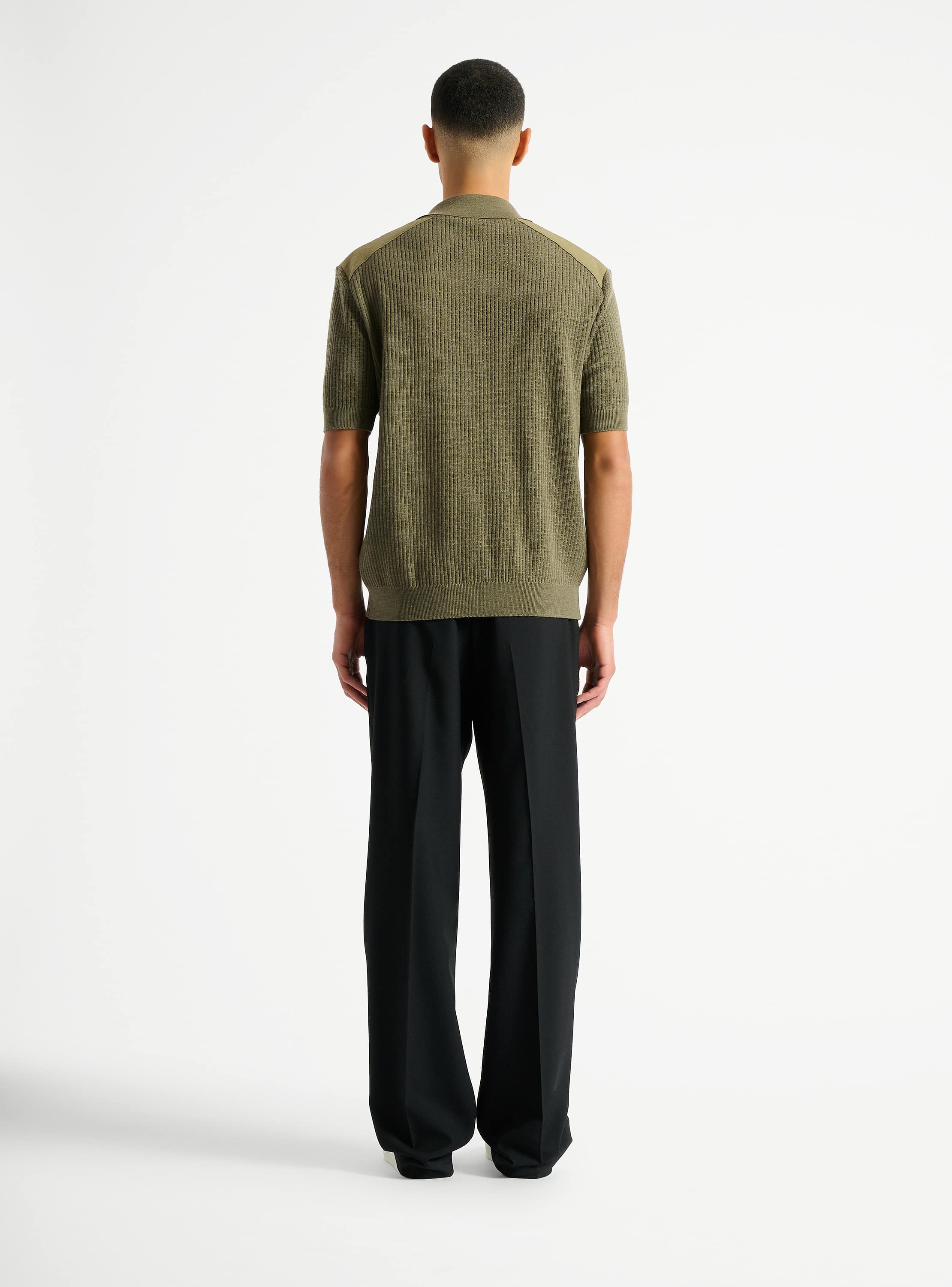 Balmain Vintage Utility ribbed knit polo