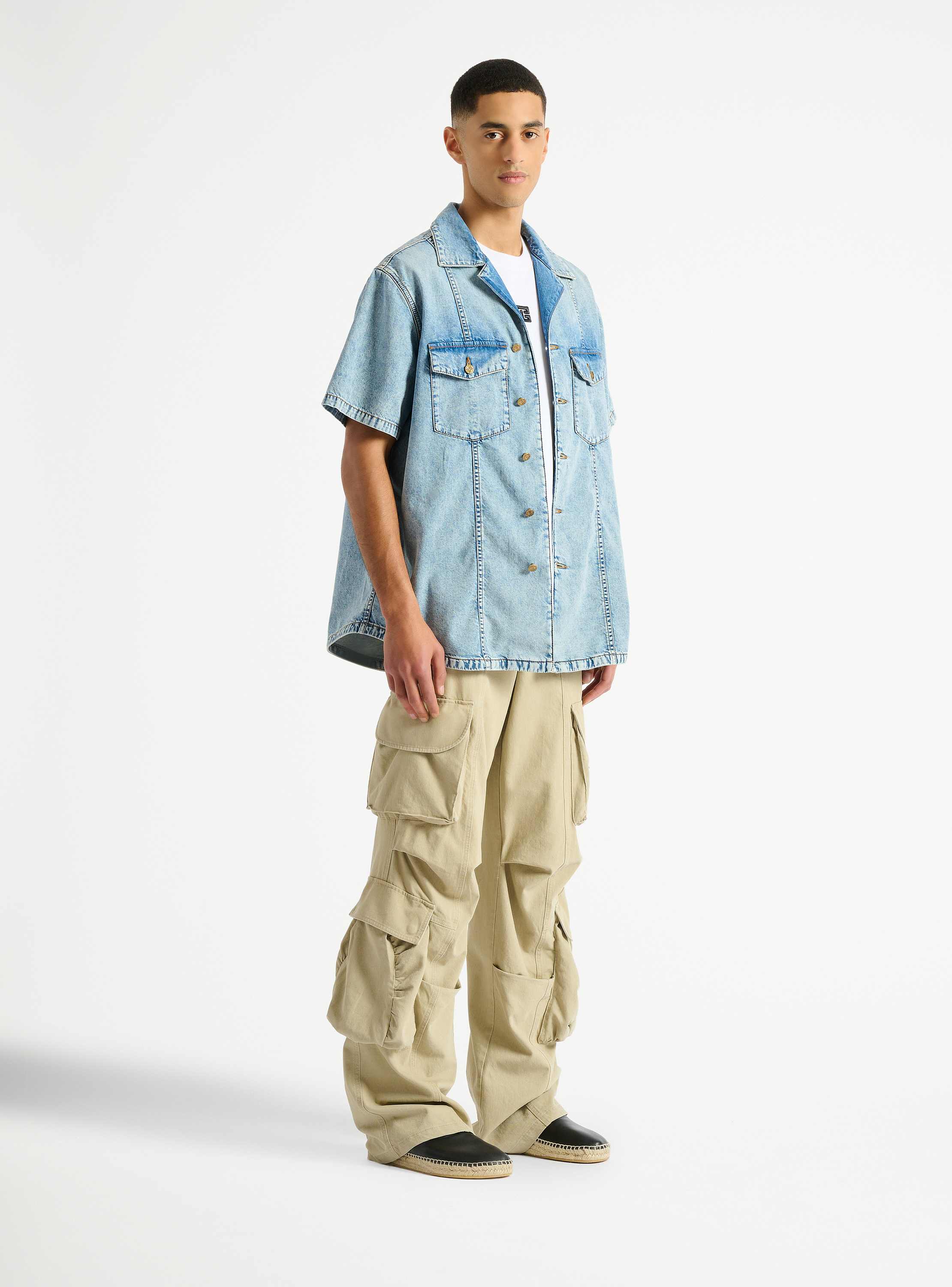 Light blue denim shirt