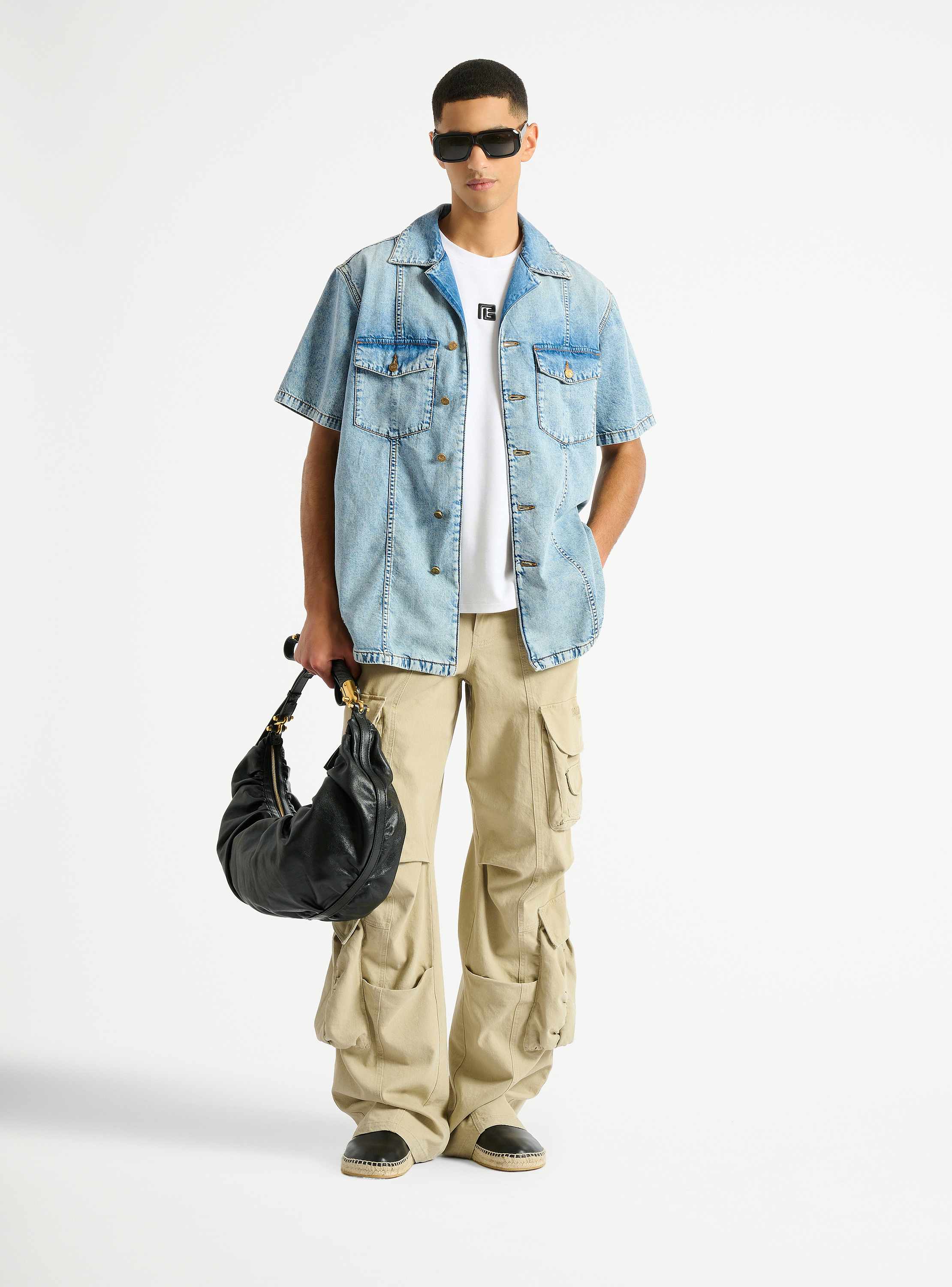 Light blue denim shirt