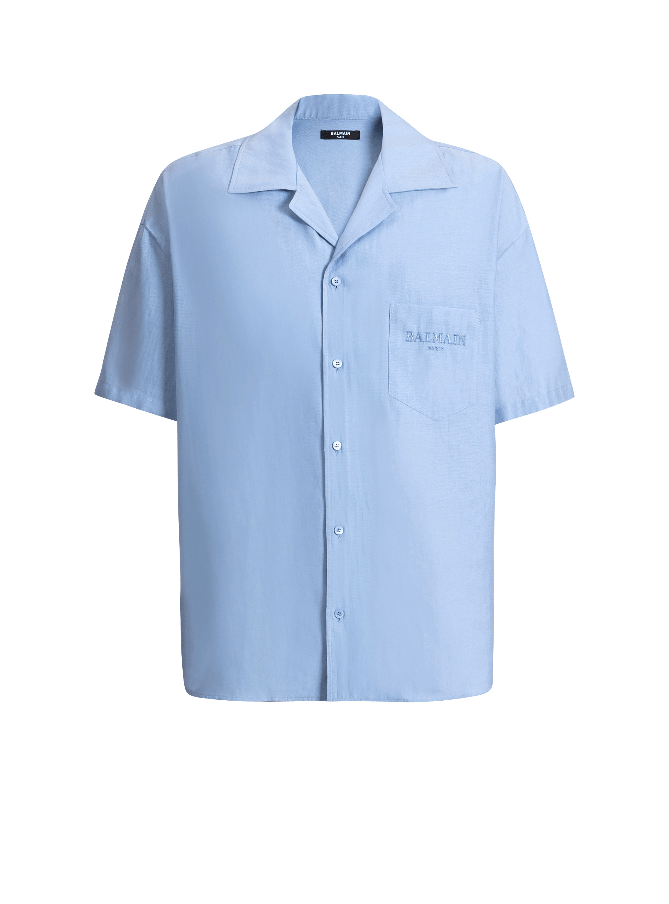 Balmain Vintage shirt in herringbone poplin