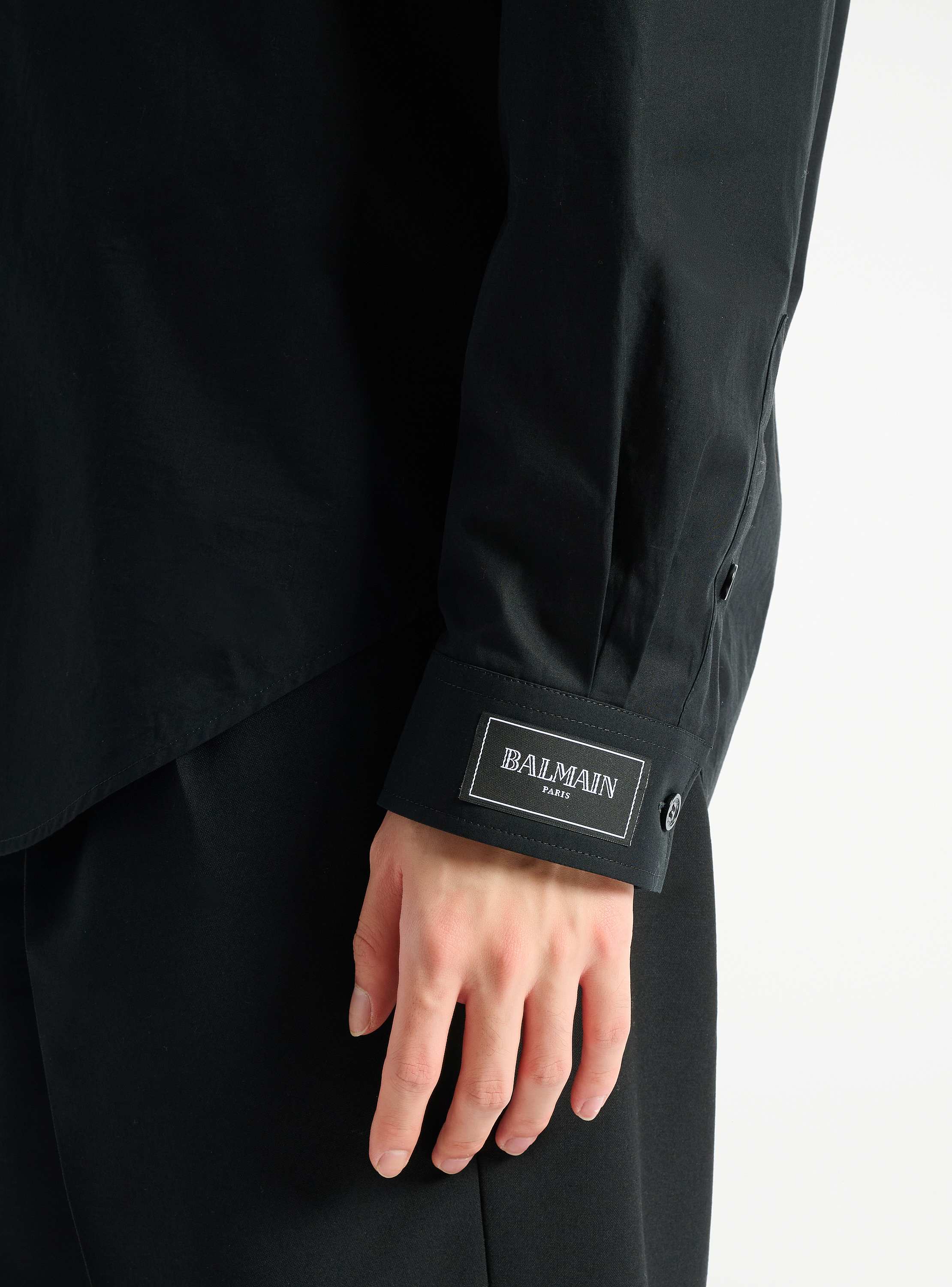 Balmain Paris 코튼 포플린 셔츠