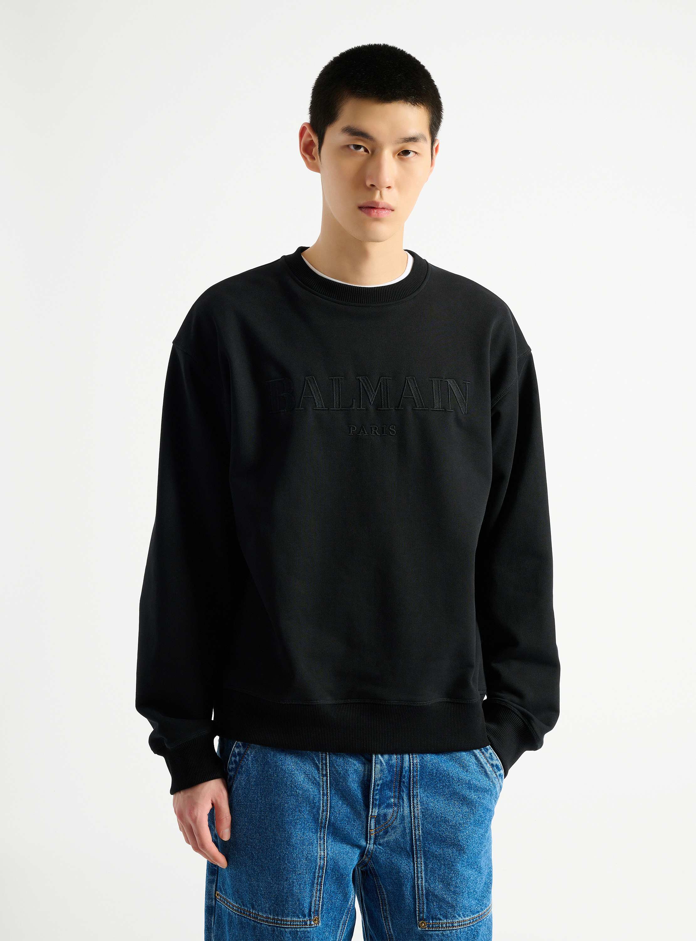 Embroidered Balmain Vintage sweatshirt
