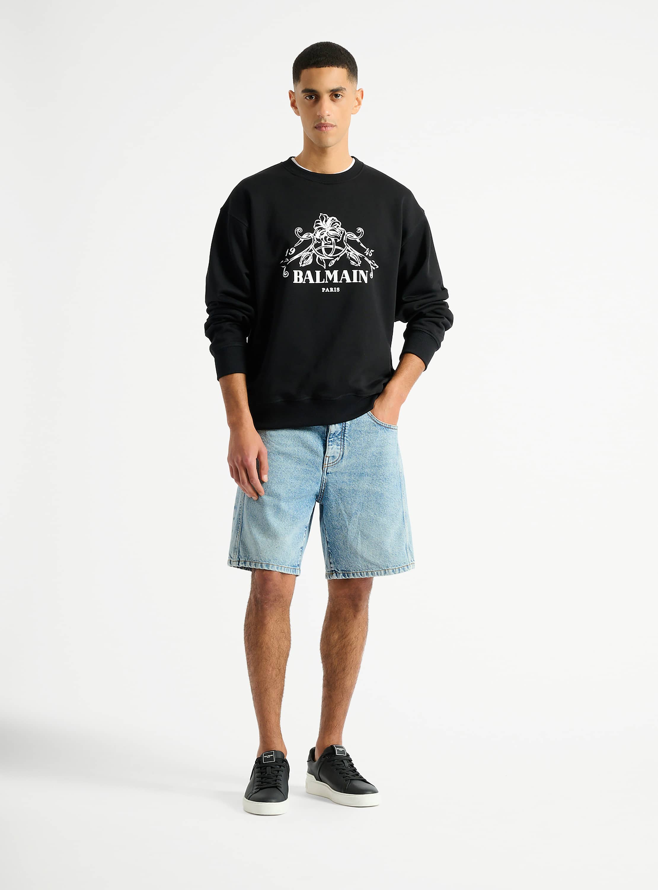 Printed Balmain Vine sweatshirt