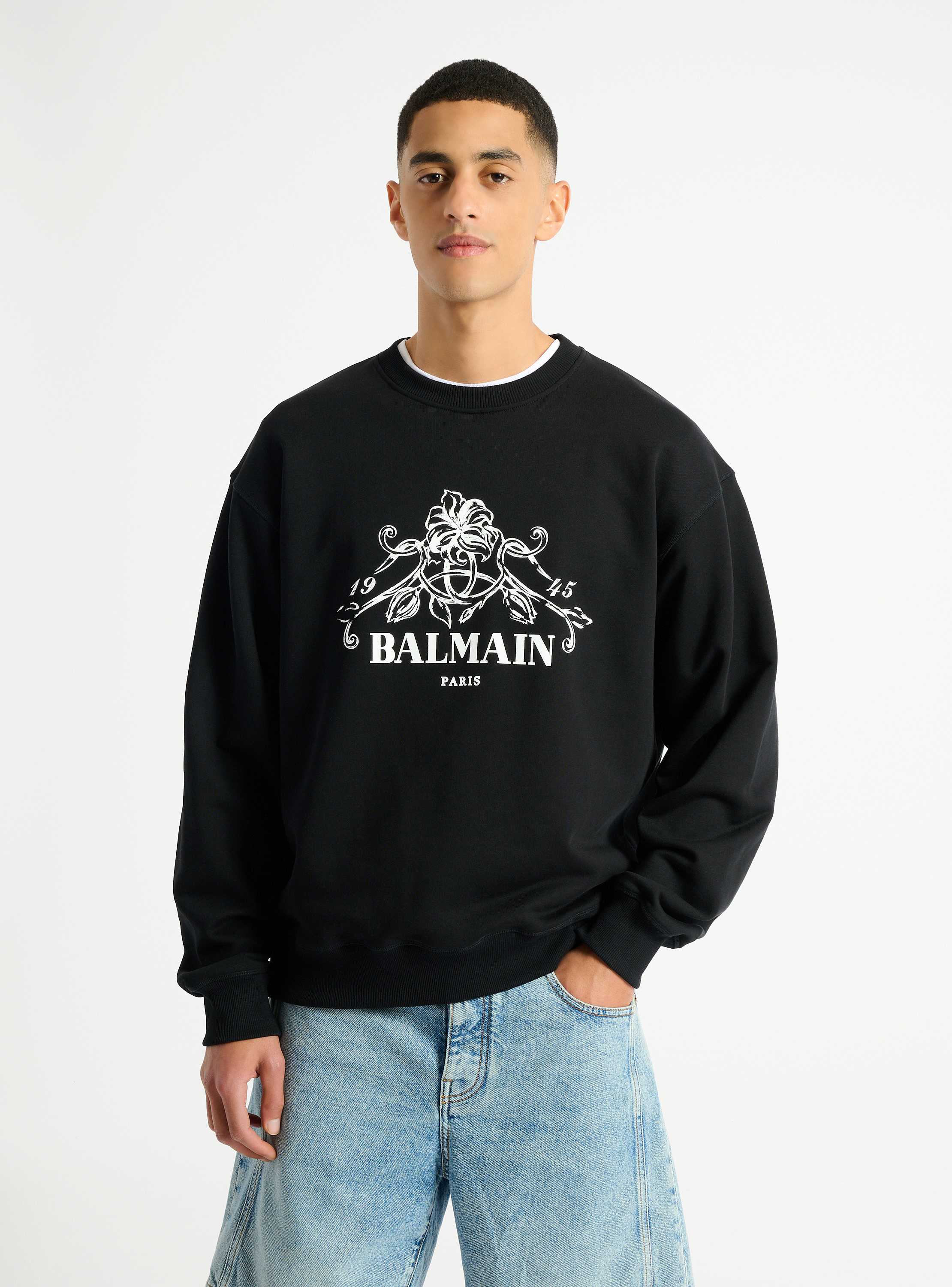 Printed Balmain Vine sweatshirt