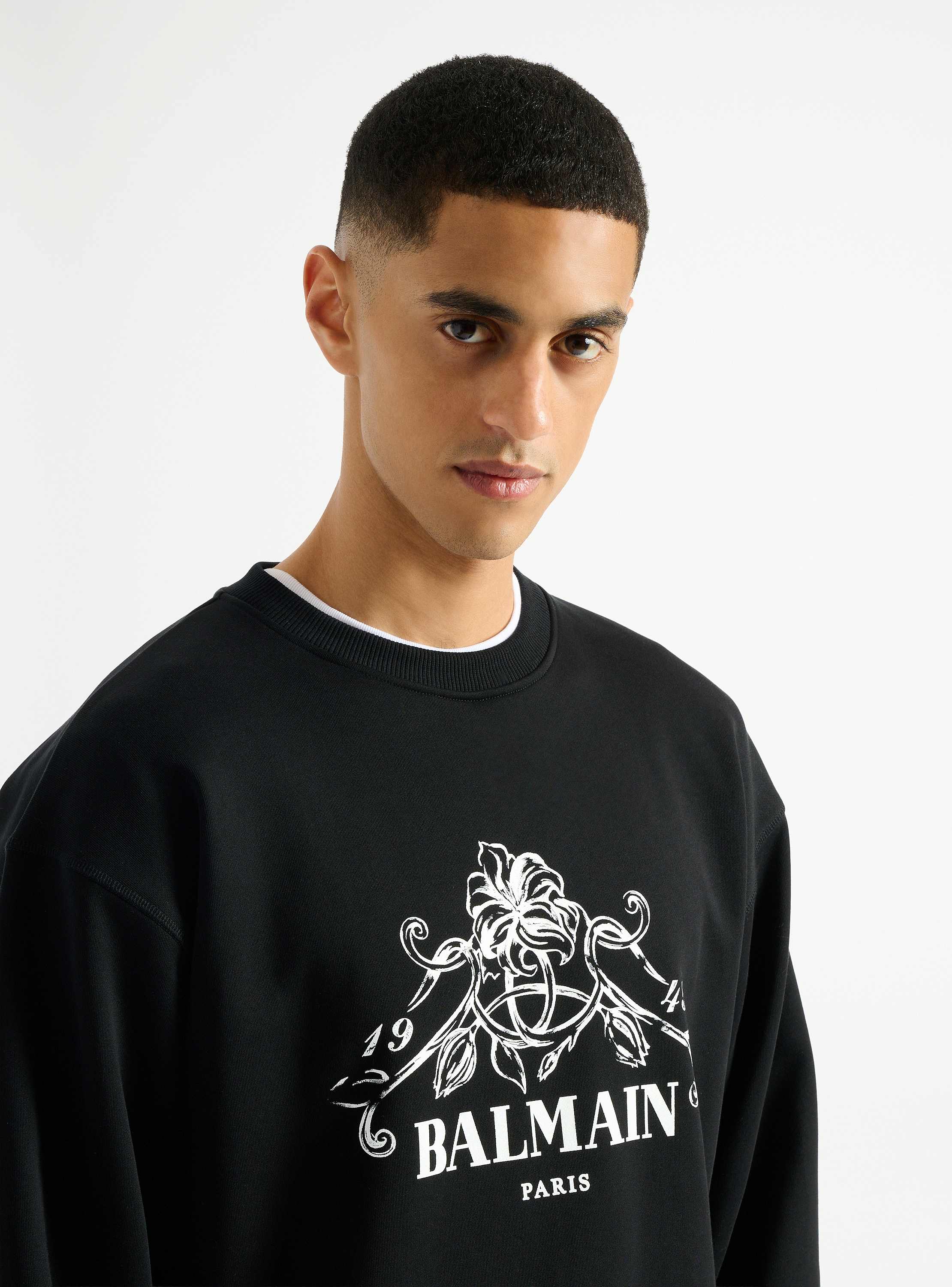 Printed Balmain Vine sweatshirt
