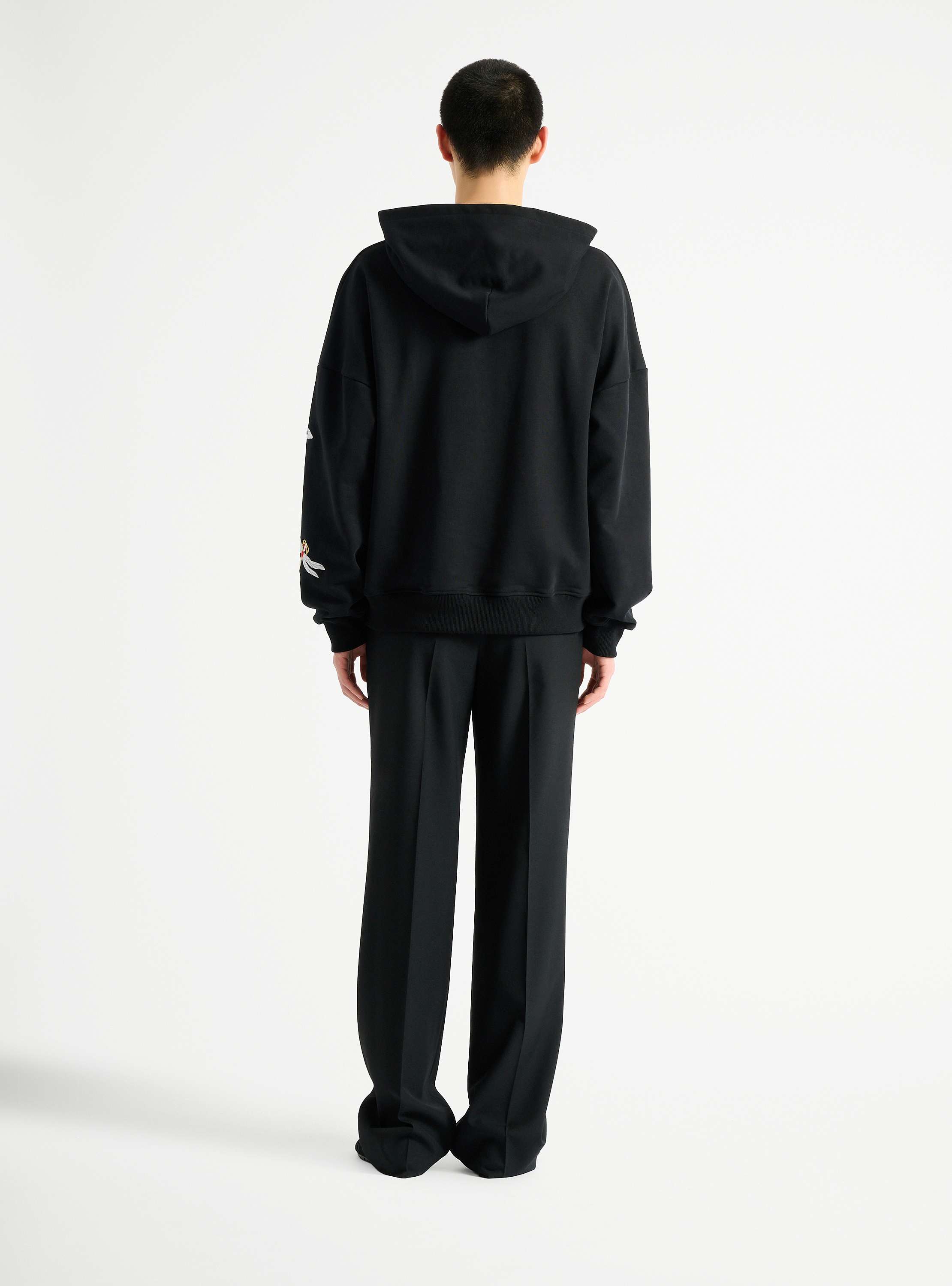 Sudadera con capucha Balmain Insect con bordado