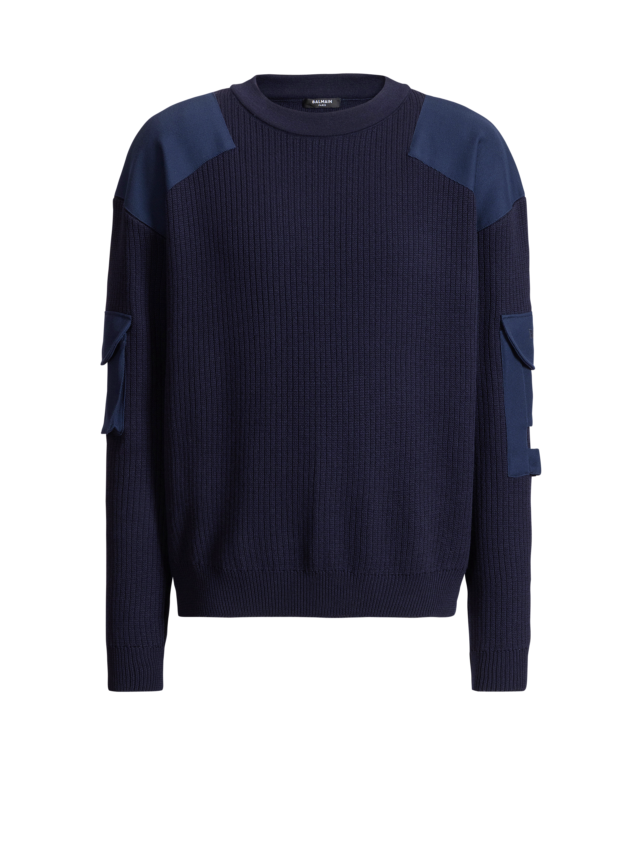 Pull Balmain Vintage Utility en laine