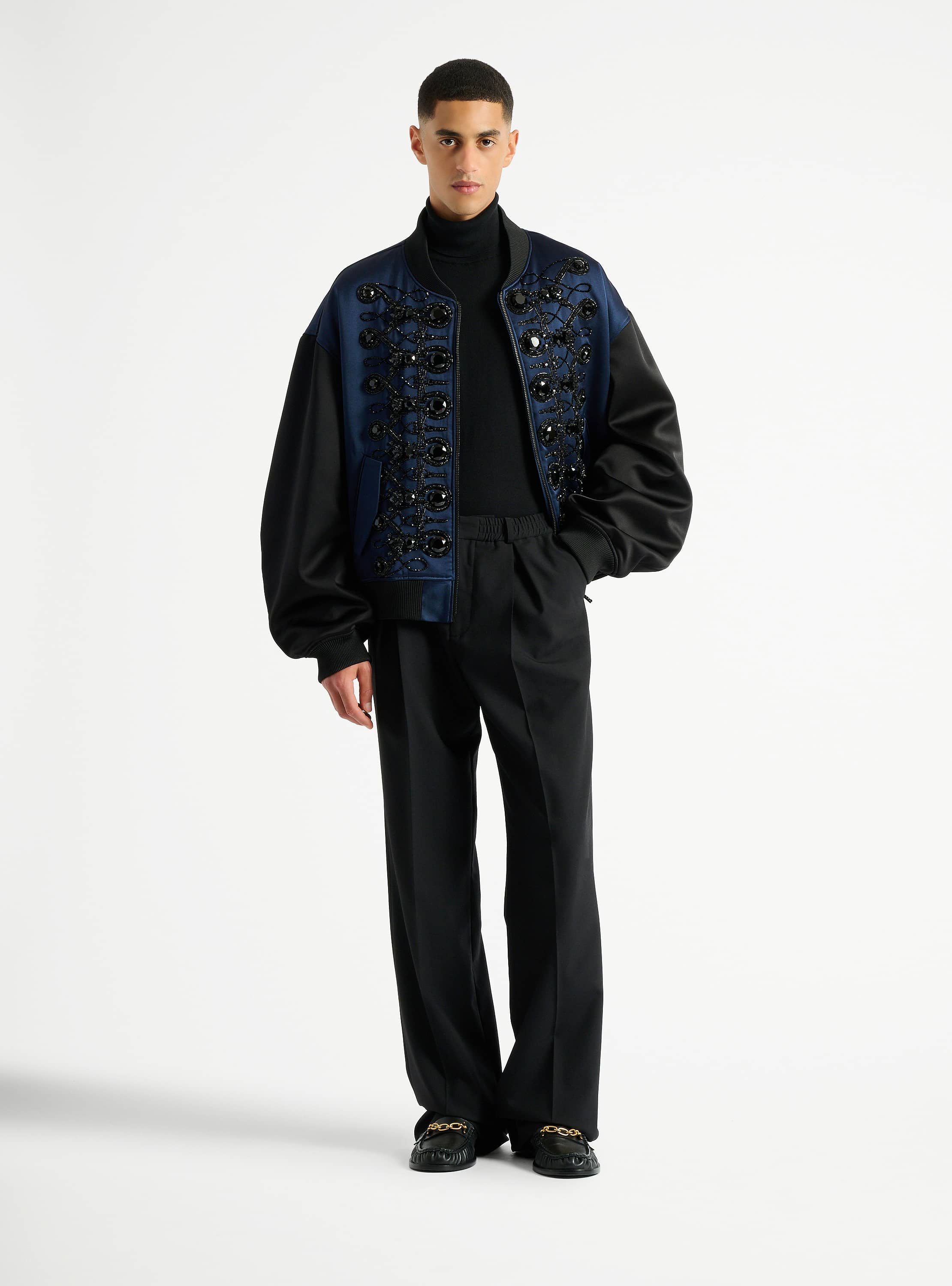 PB turtleneck jumper in cotton and silk