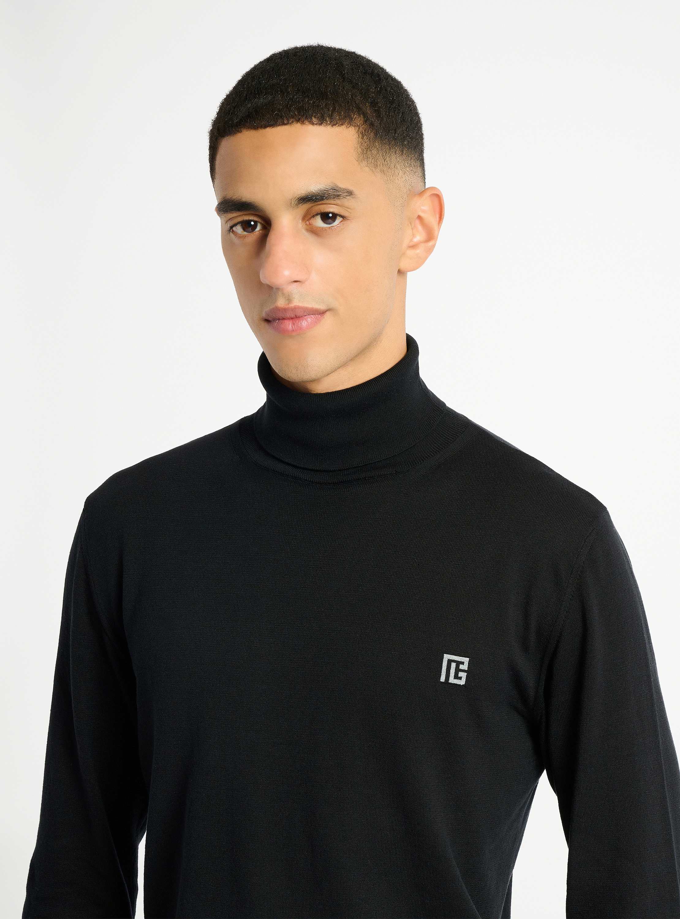 PB turtleneck jumper in cotton and silk