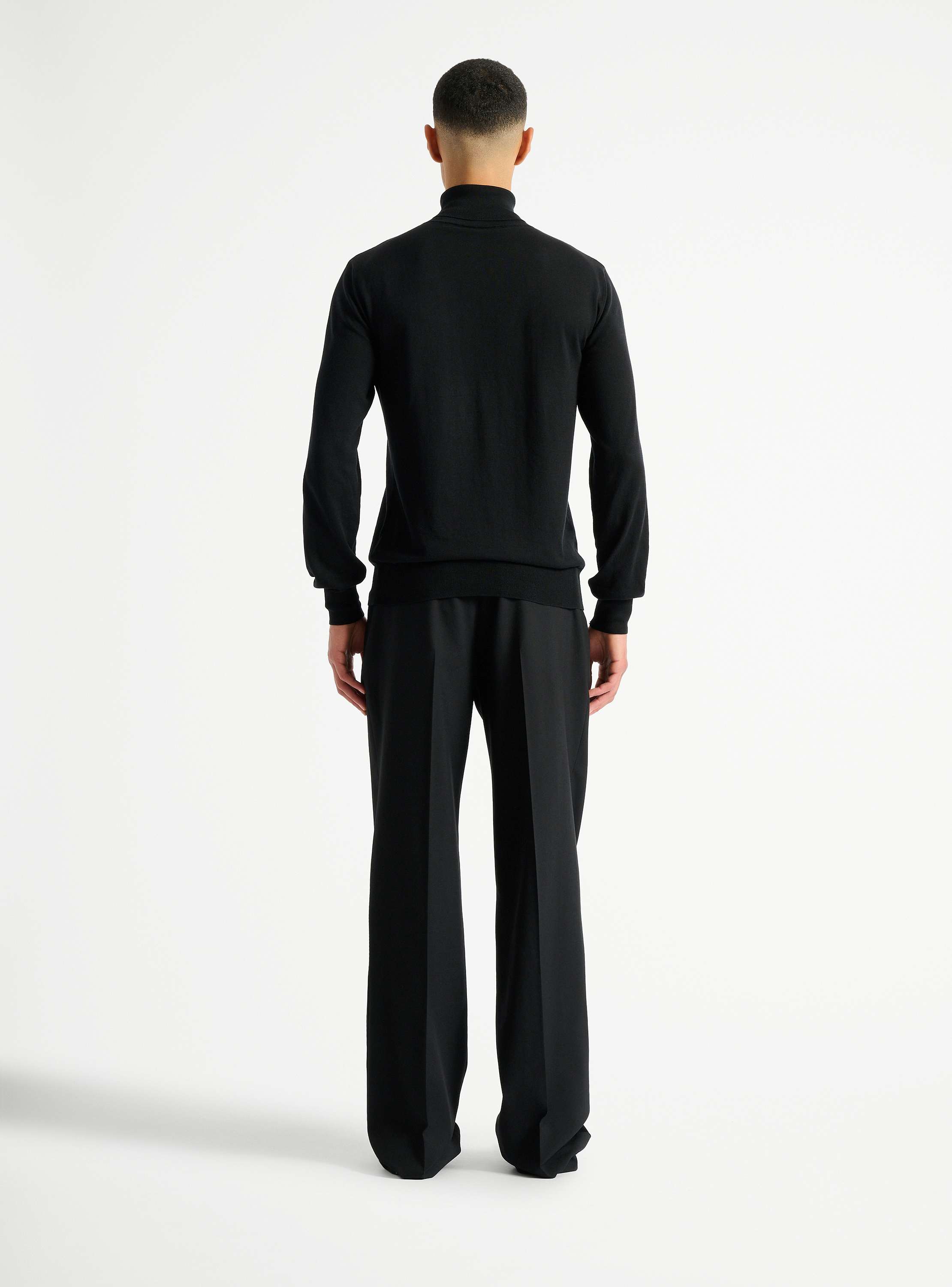 PB turtleneck jumper in cotton and silk