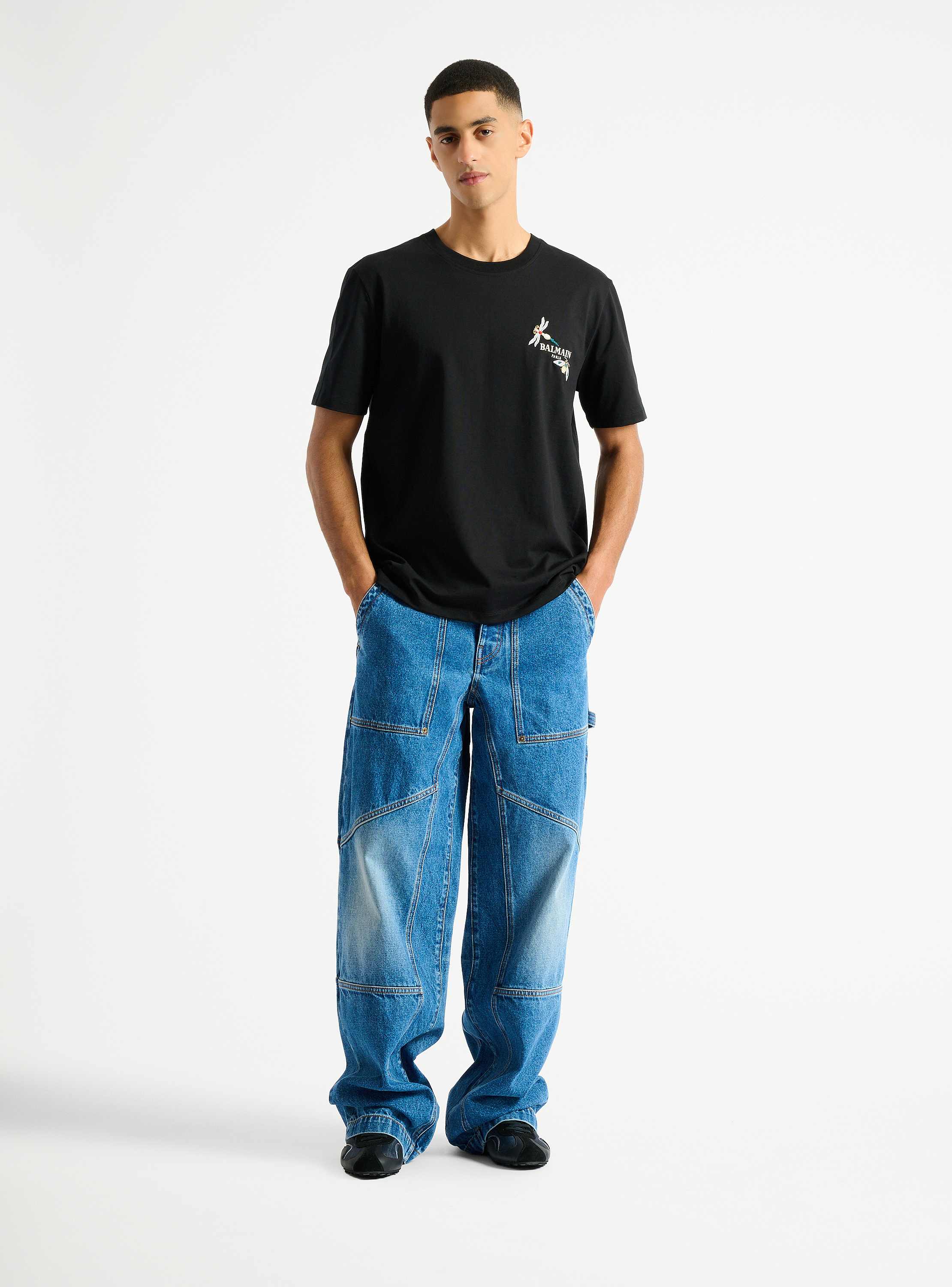 Blue denim carpenter jeans