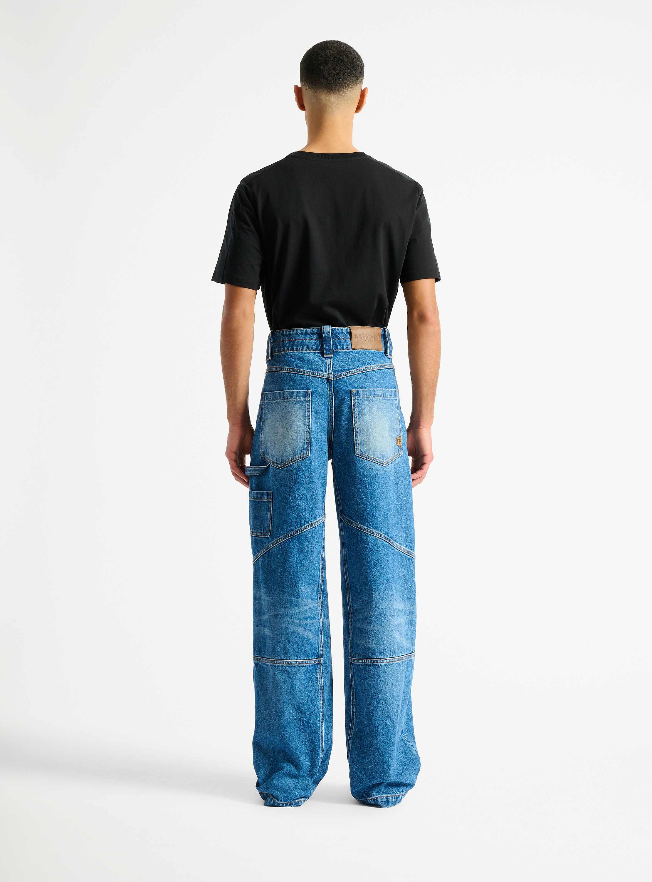 Blue denim carpenter jeans