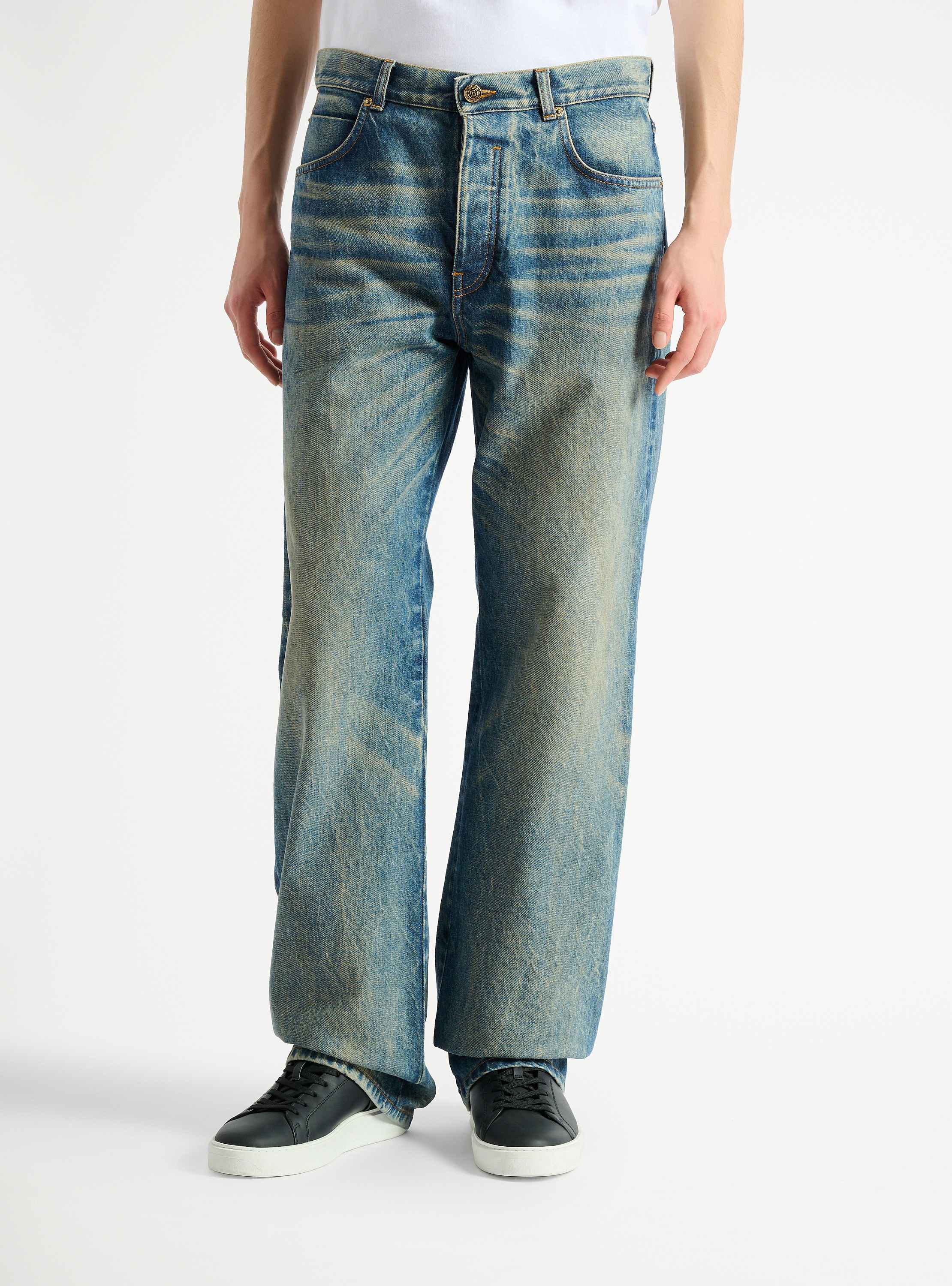 Loose-fit jeans in Vintage blue denim