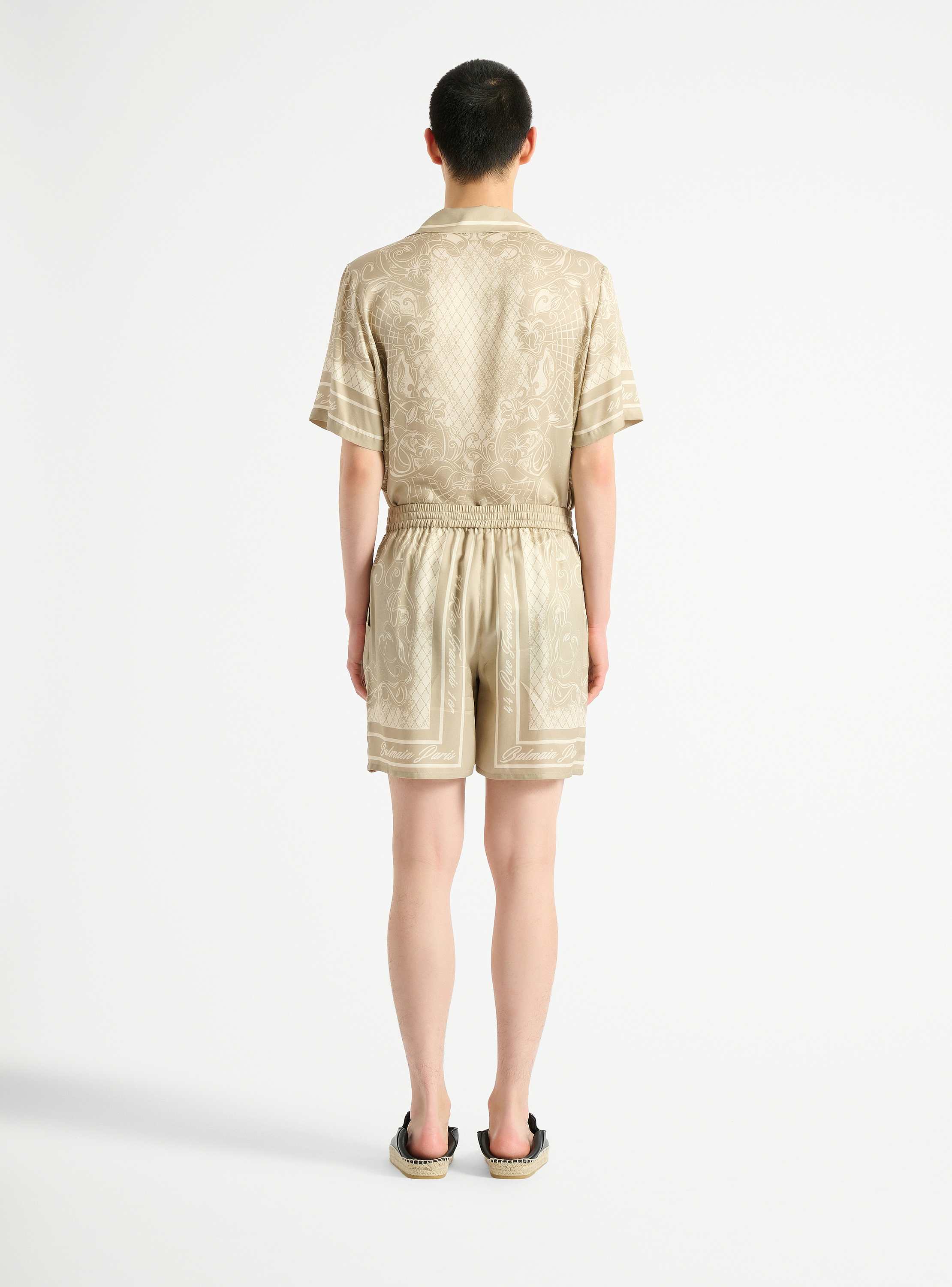 Printed Foulard pyjama shorts