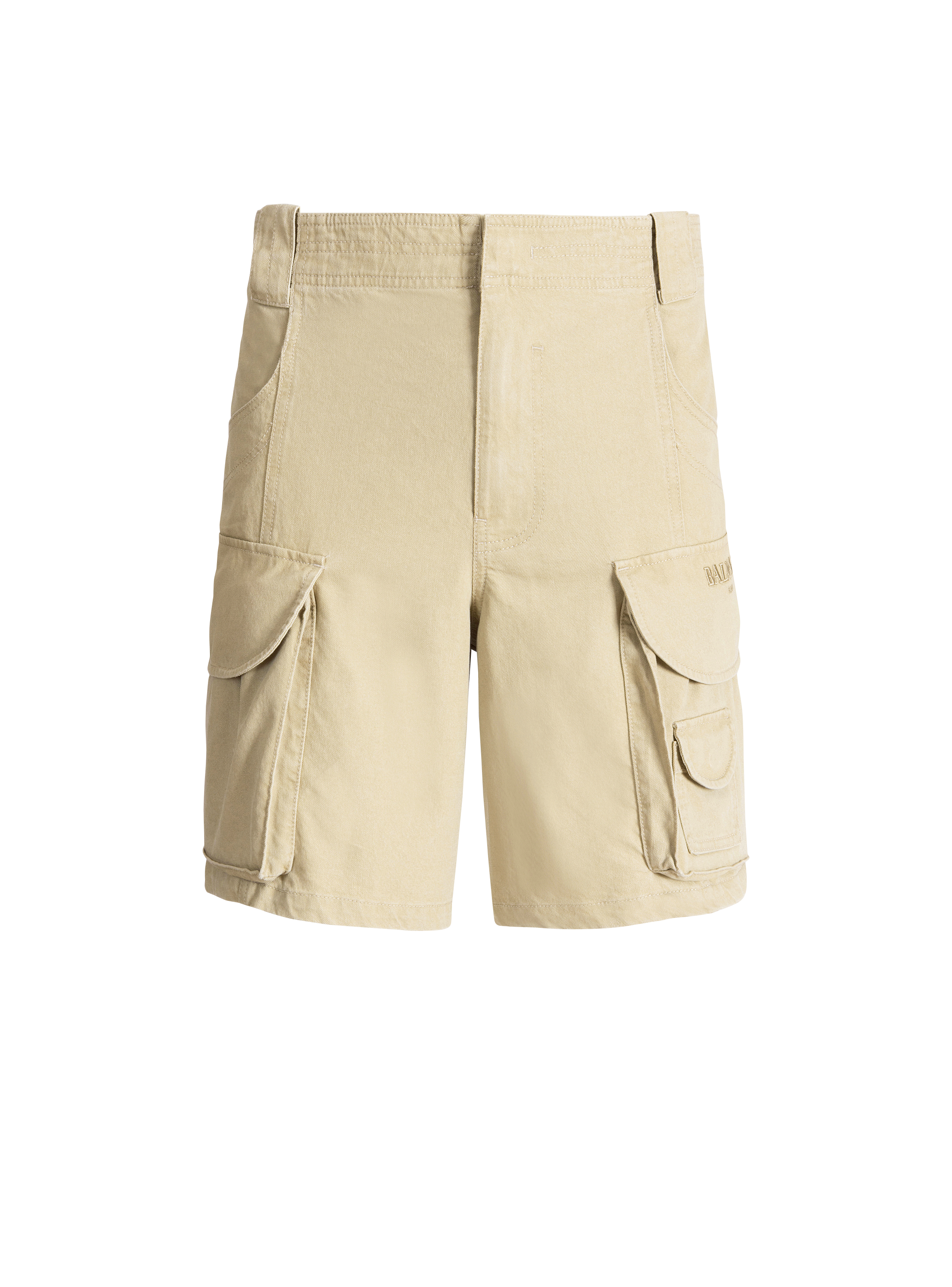 Cotton cargo Bermuda shorts