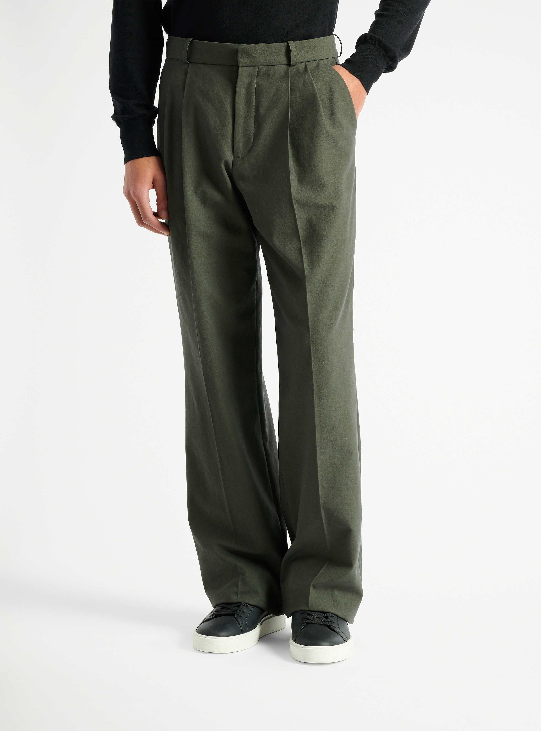 Cotton twill trousers