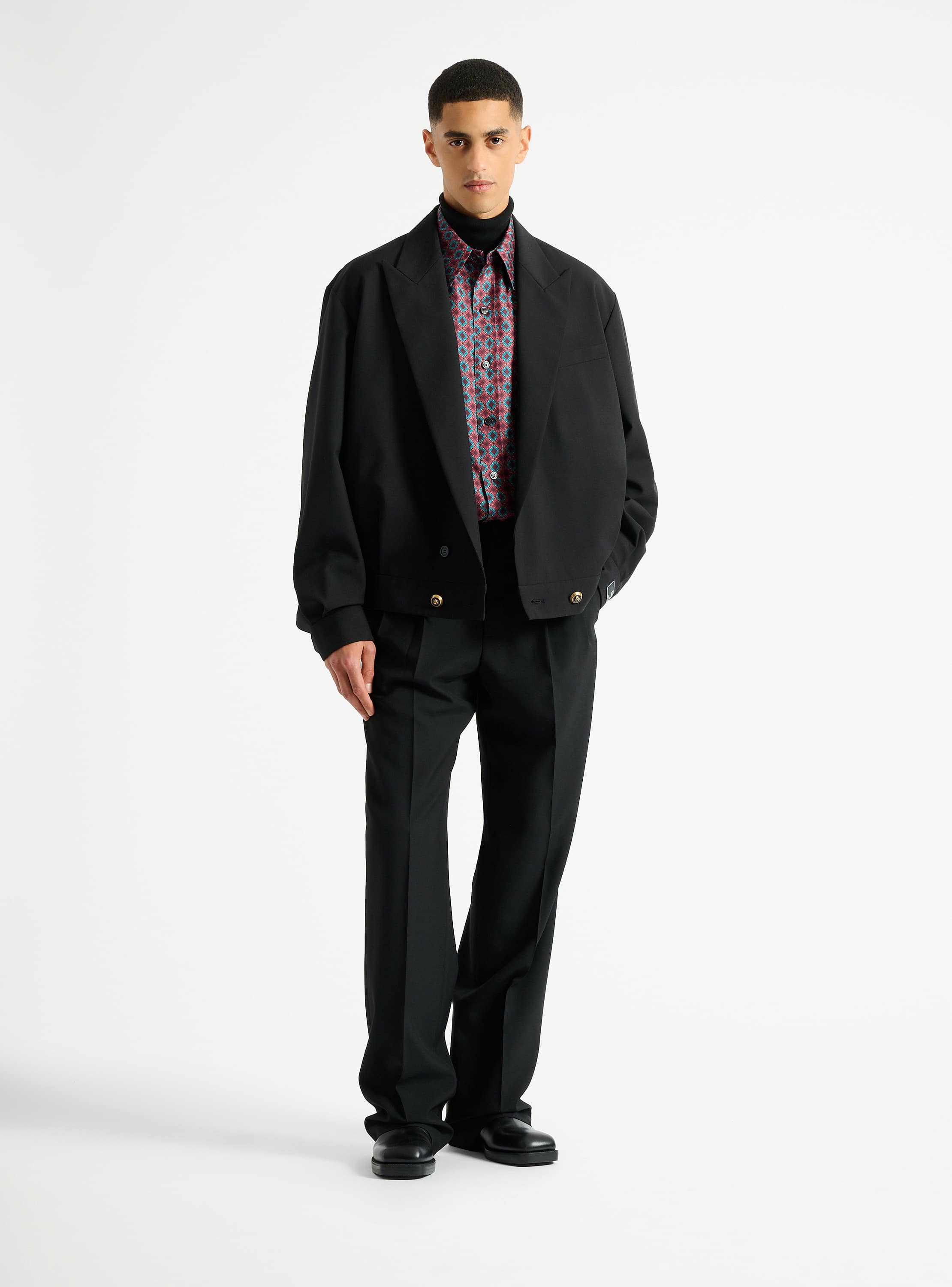 Veste 2 boutons en laine
