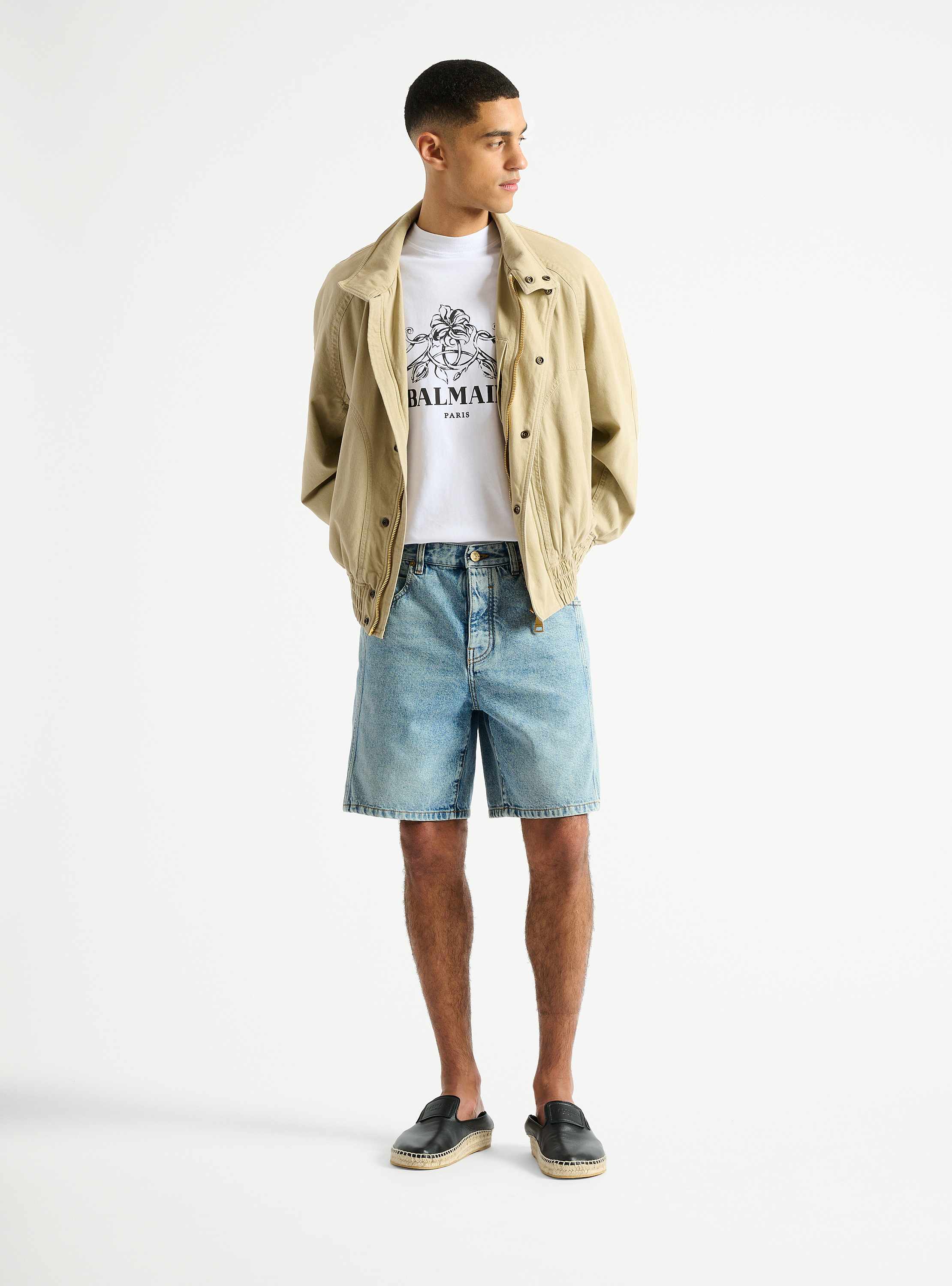 Cotton Balmain Vintage bomber jacket