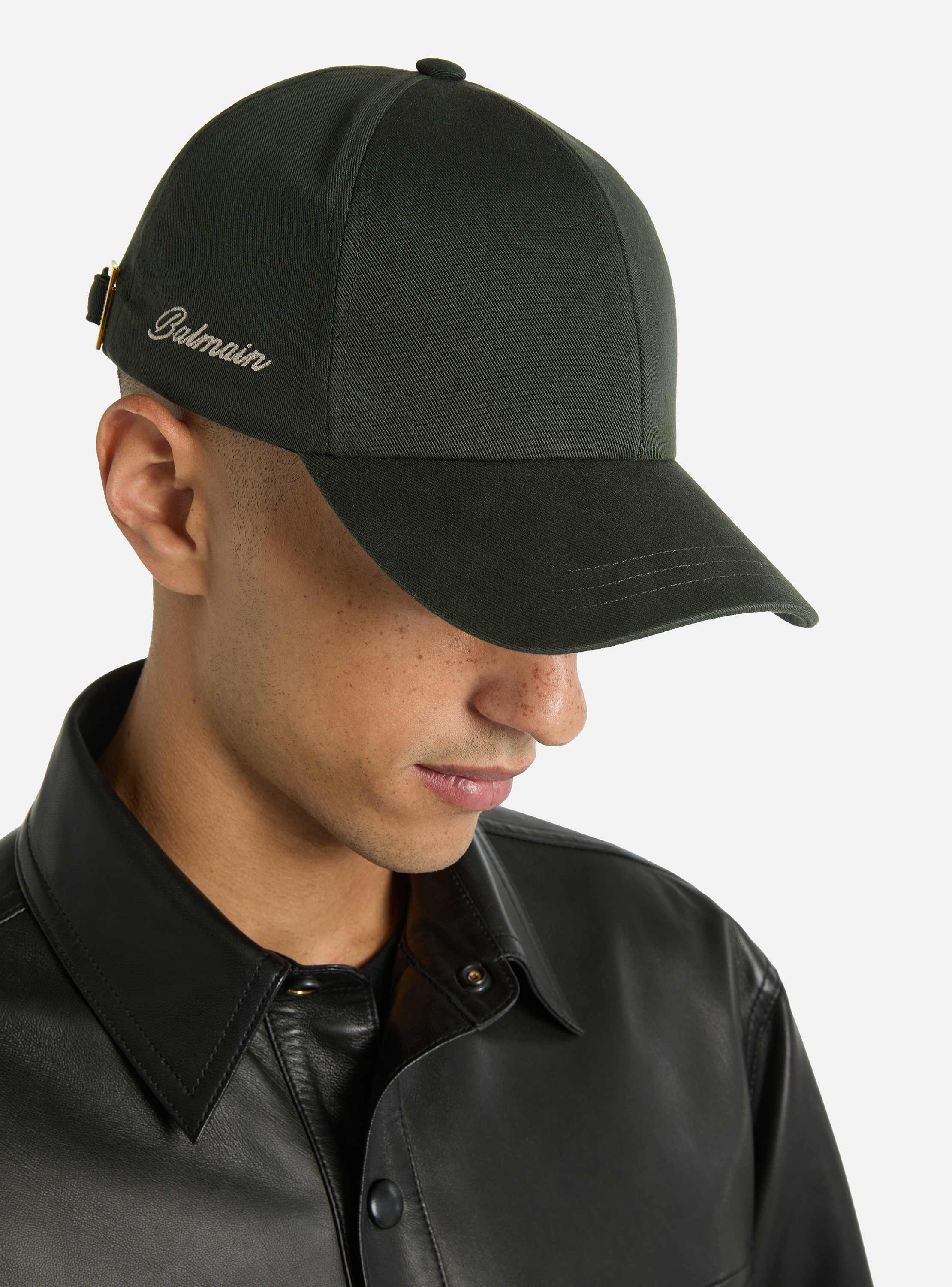 Balmain washed cotton cap