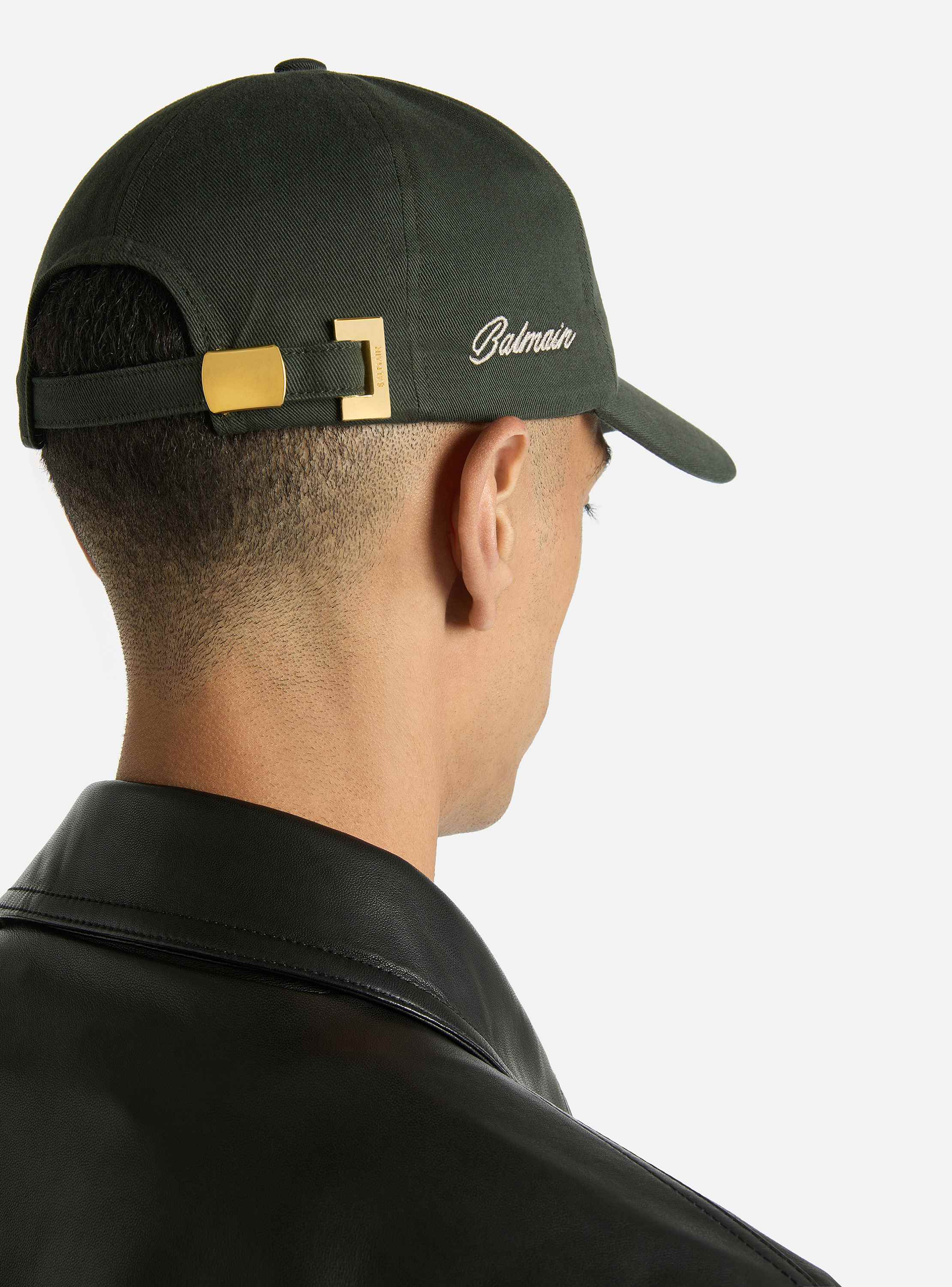 Balmain washed cotton cap