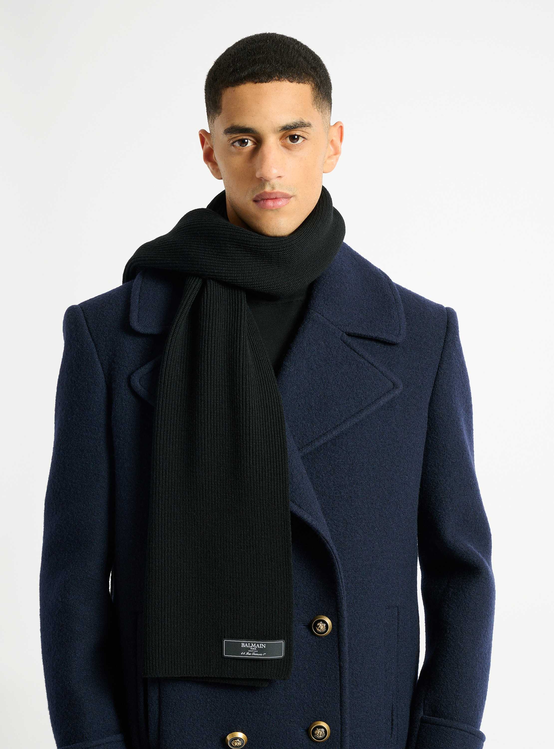 Balmain Paris wool scarf