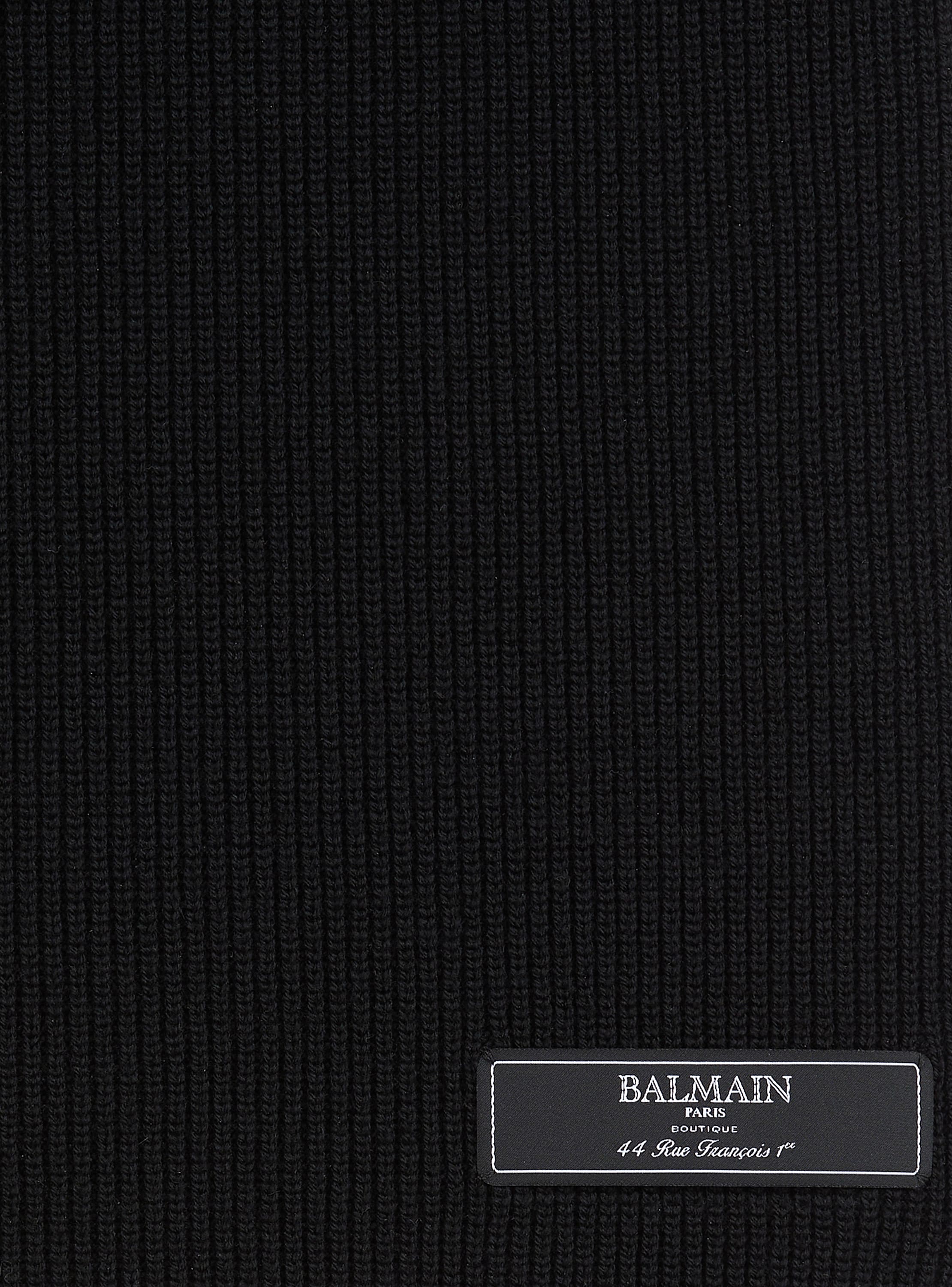 Balmain Paris wool scarf