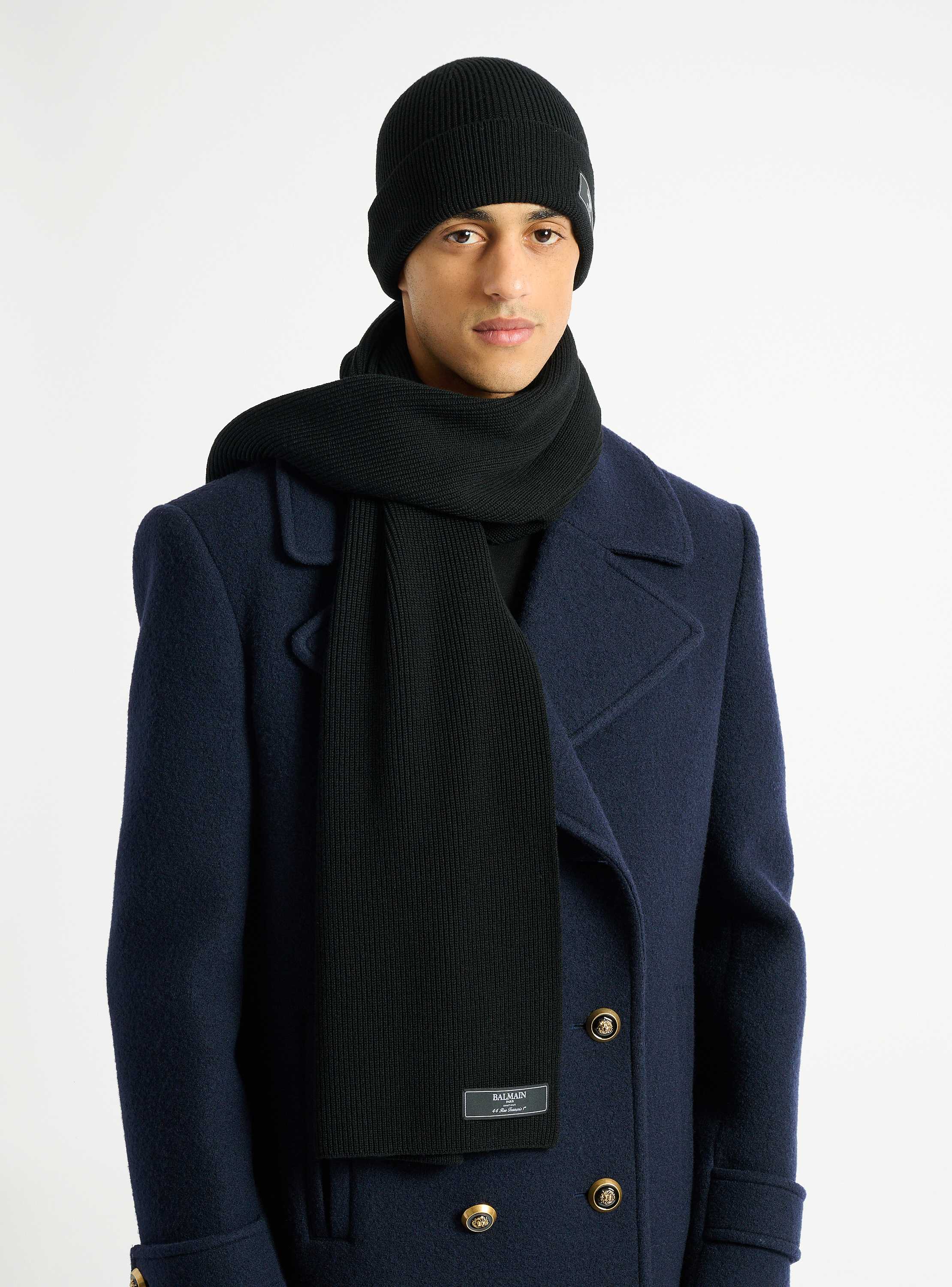 Balmain Paris wool scarf