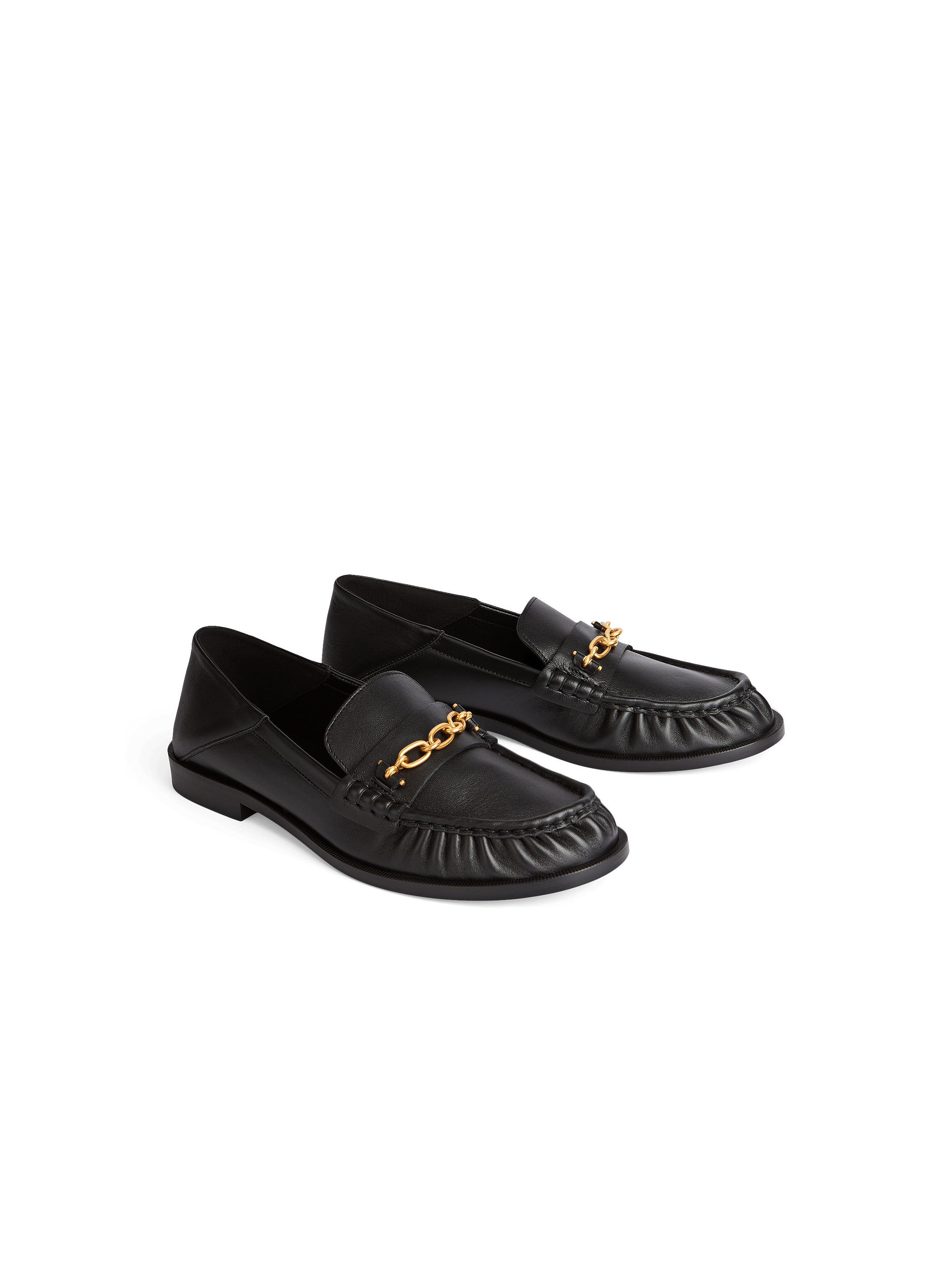Sync smooth leather loafers
