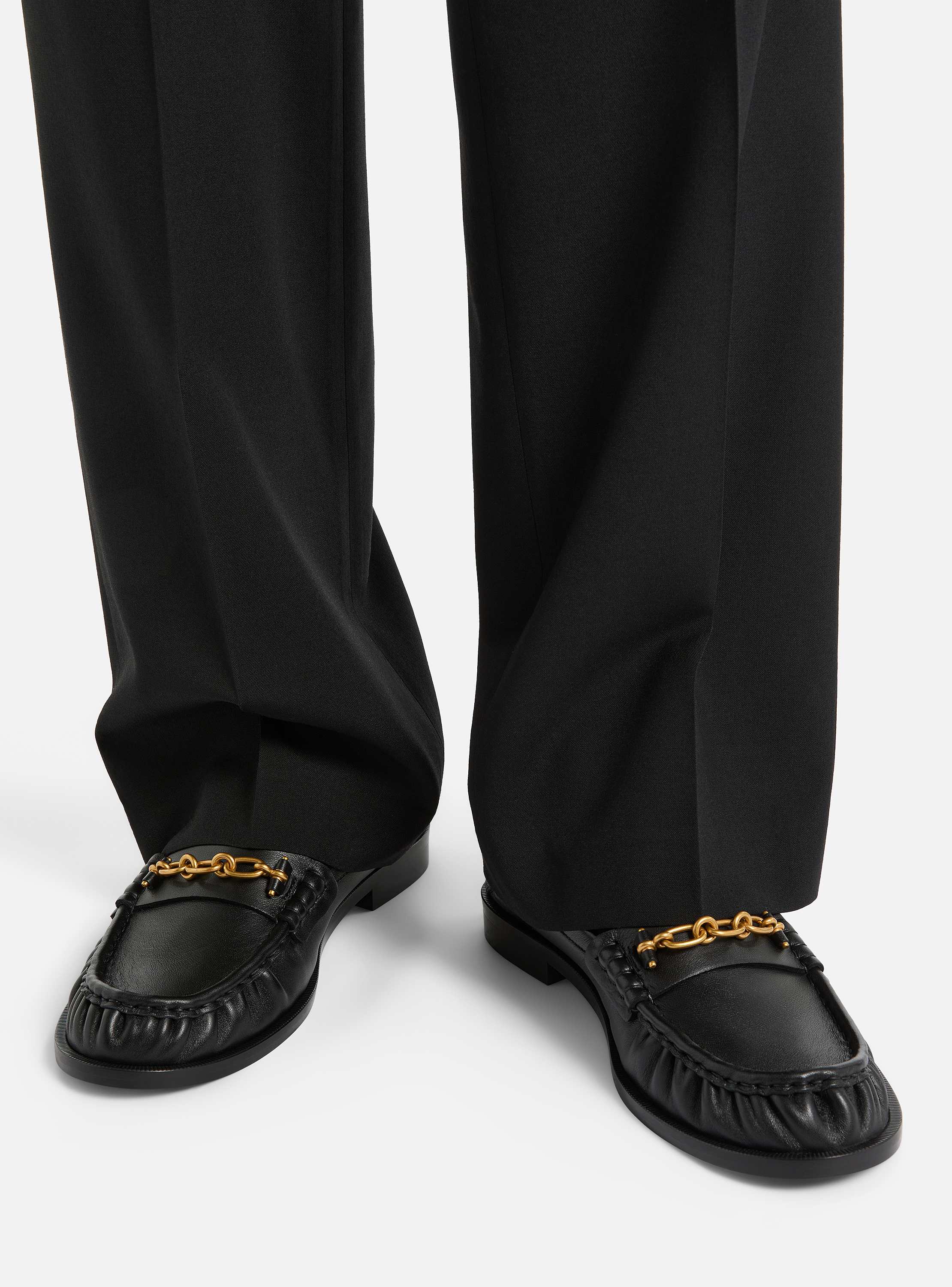 Sync smooth leather loafers