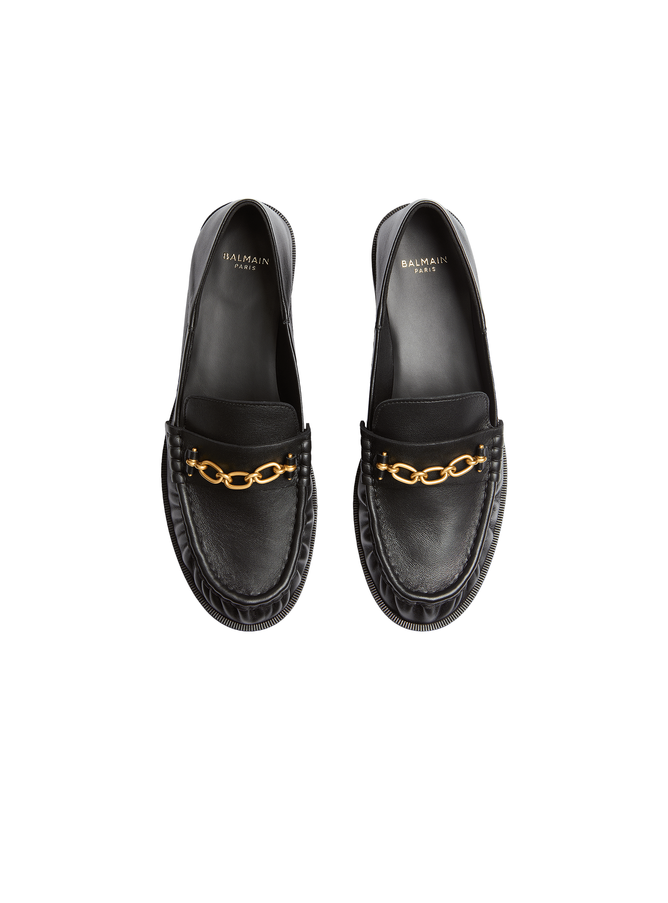 Sync smooth leather loafers