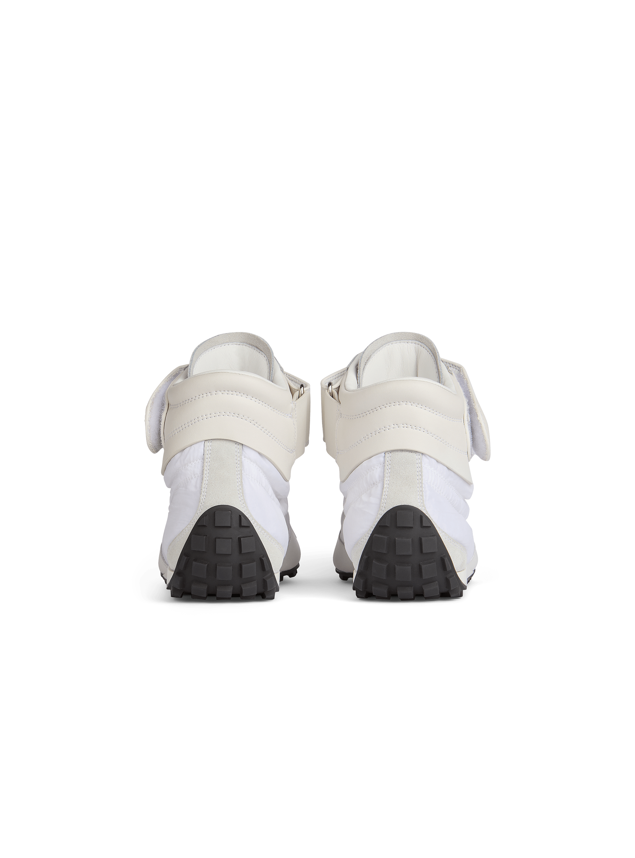 Racing Mid-Top trainers in nylon and leather