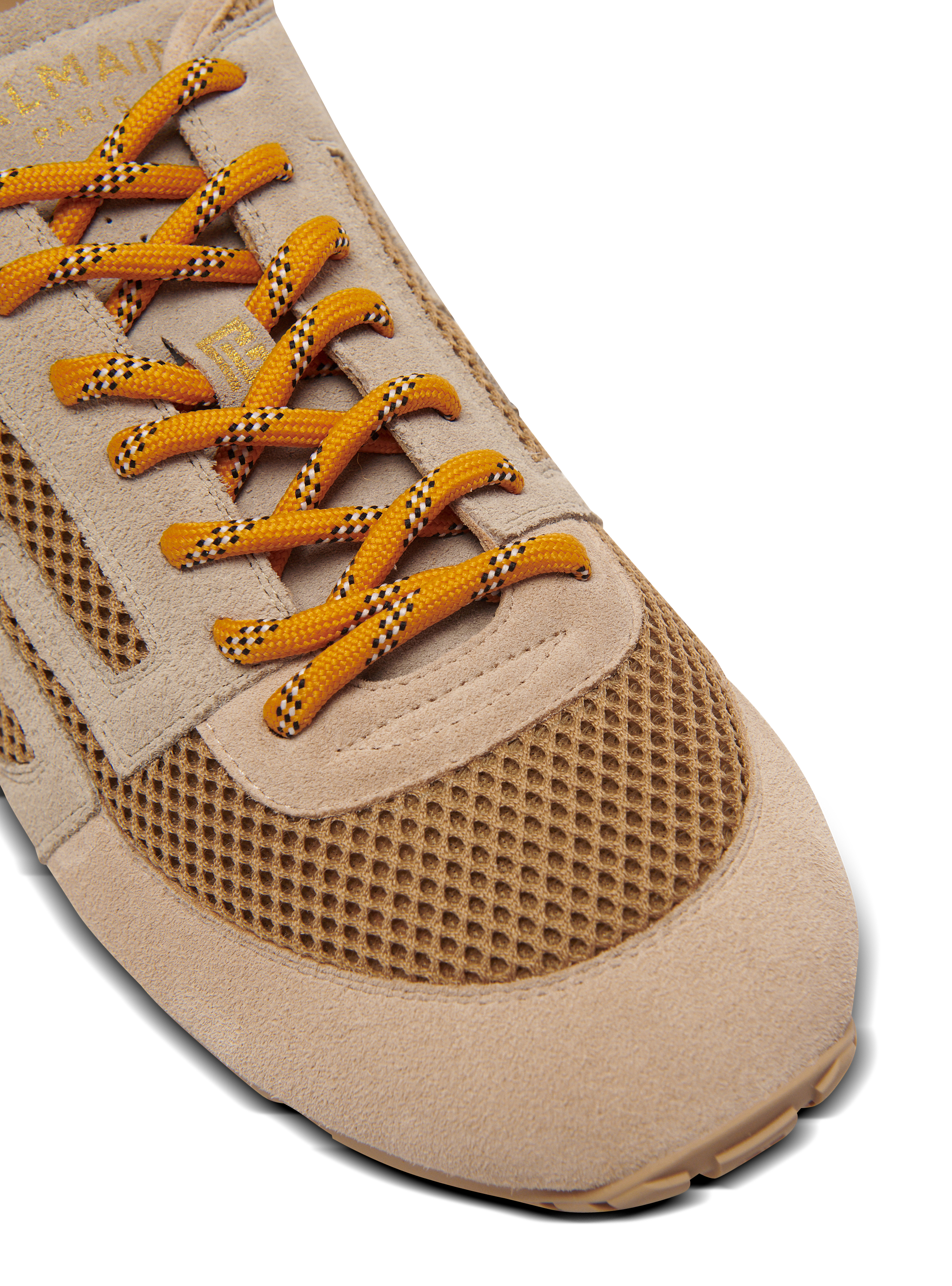 Racer 45 Sneakers aus Mesh und Wildleder