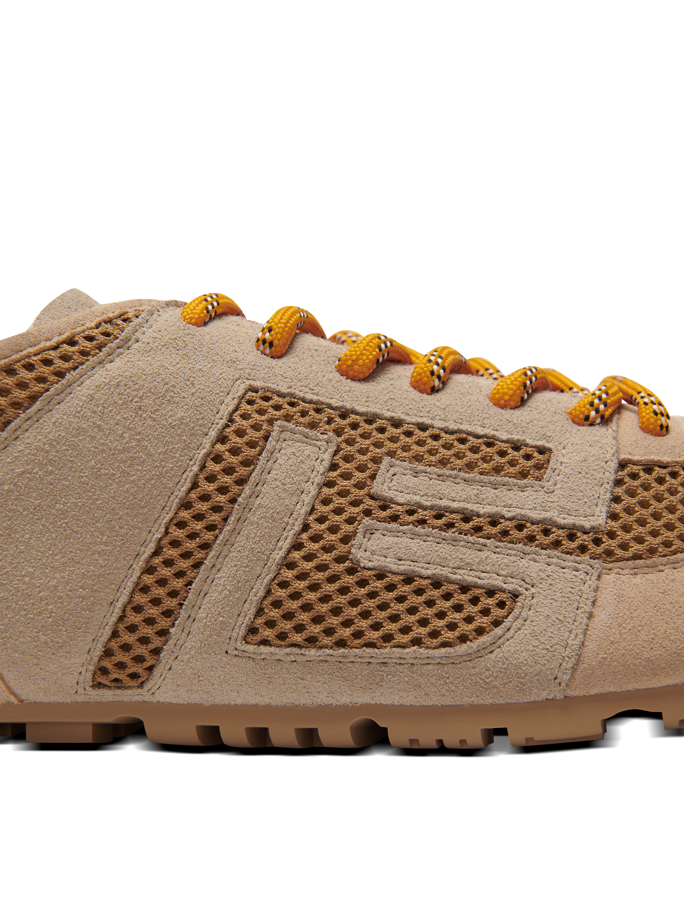 Racer 45 Sneakers aus Mesh und Wildleder