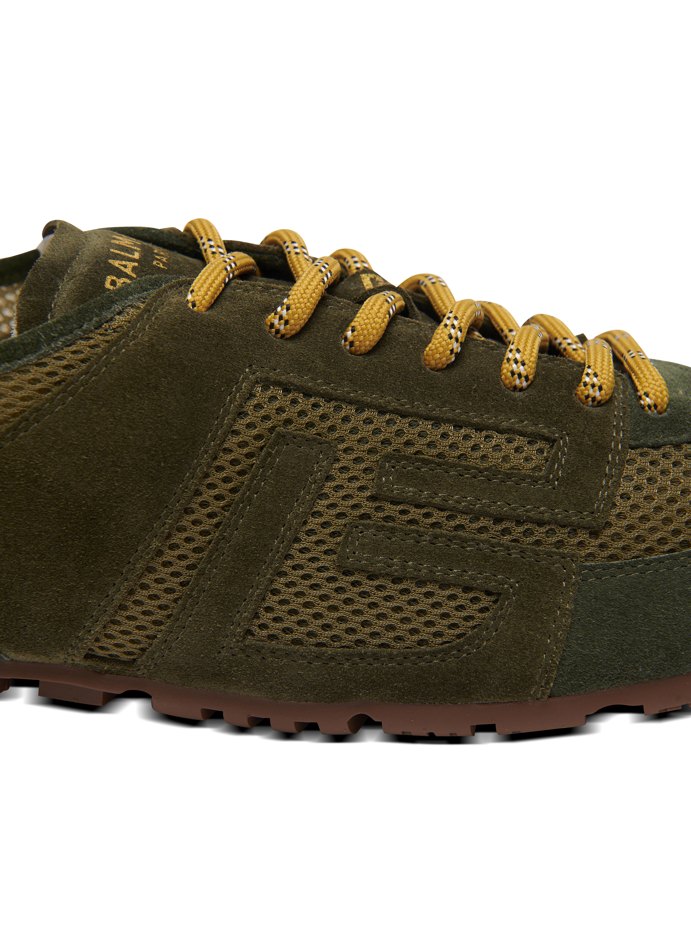 Racer 45 Sneakers aus Mesh und Wildleder