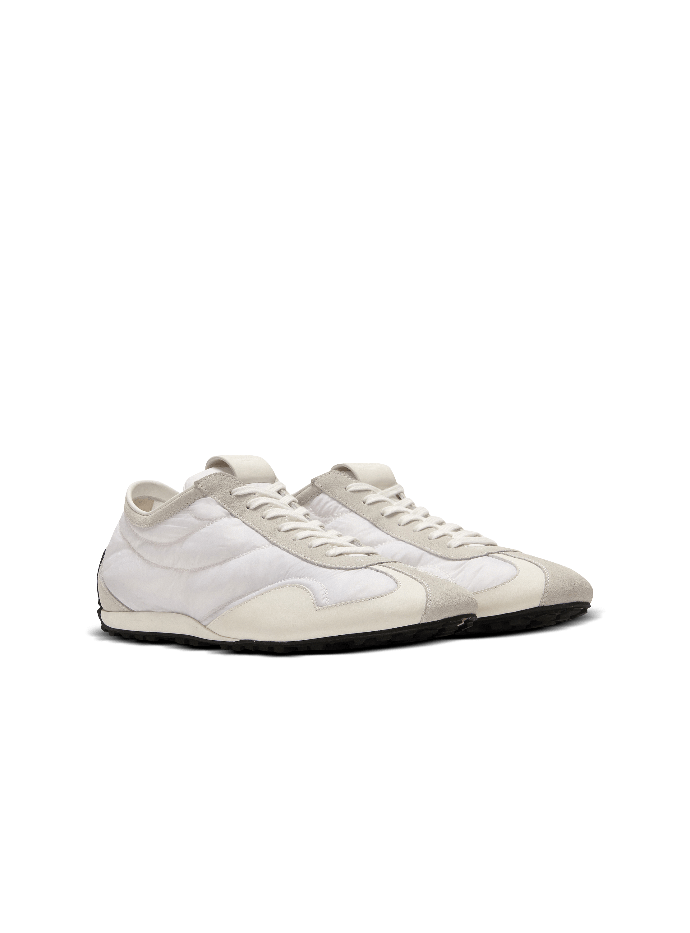 Racing Low Sneakers aus Nylon und Leder