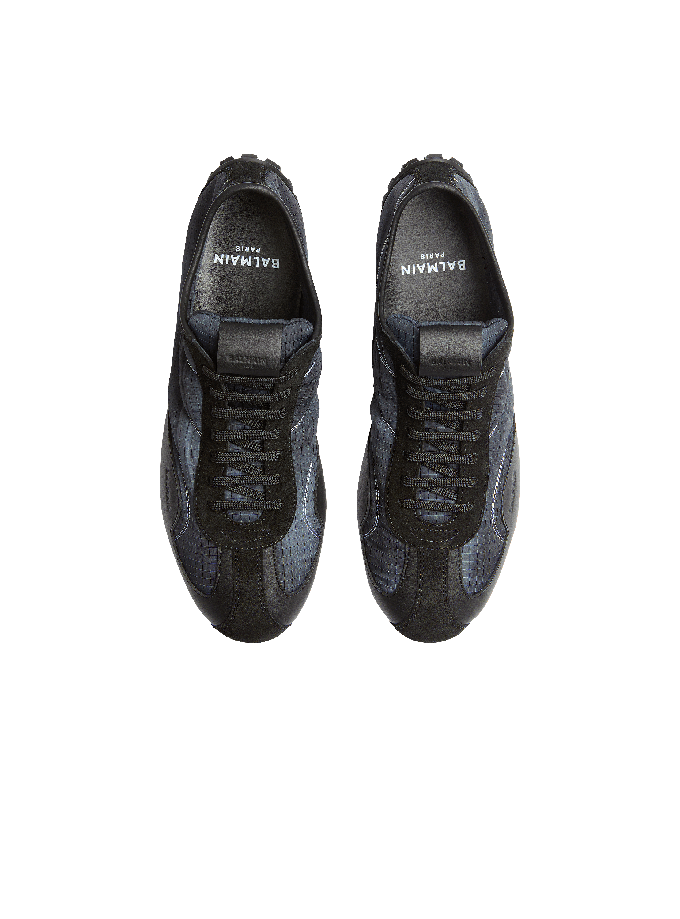 Racing Low Sneakers aus Nylon und Leder