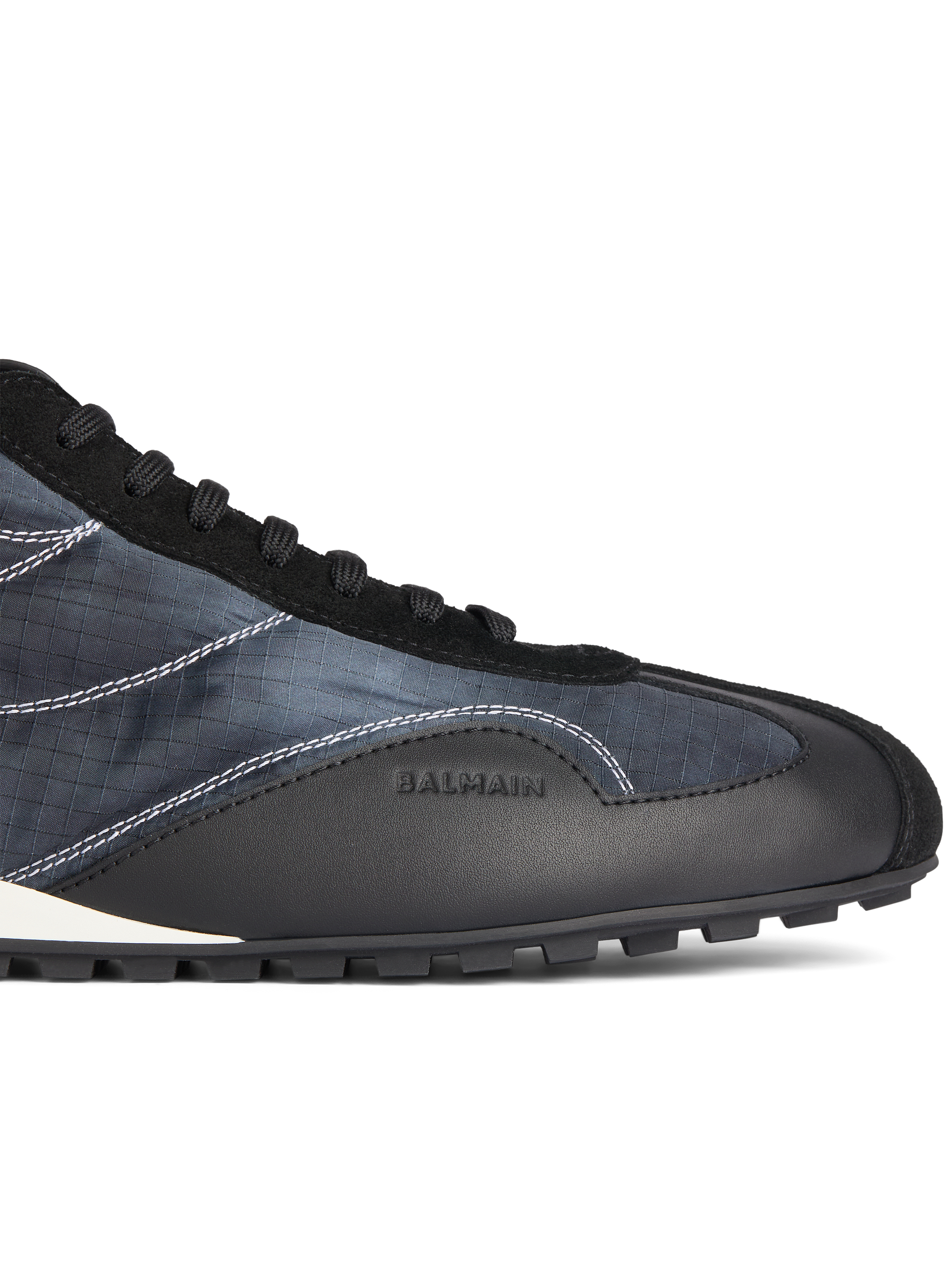 Racing Low Sneakers aus Nylon und Leder
