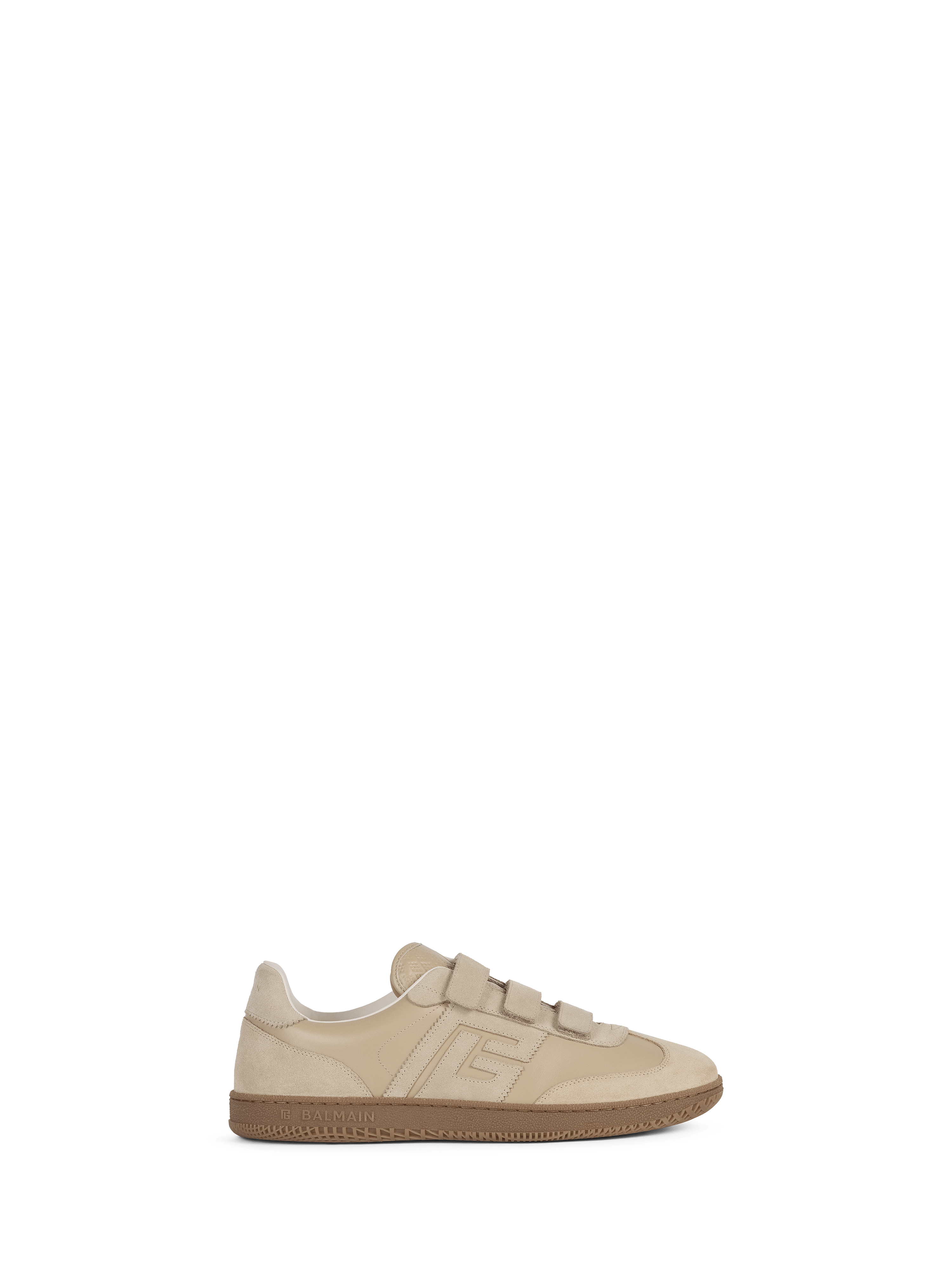 Balmain Swan trainers in smooth leather and suede