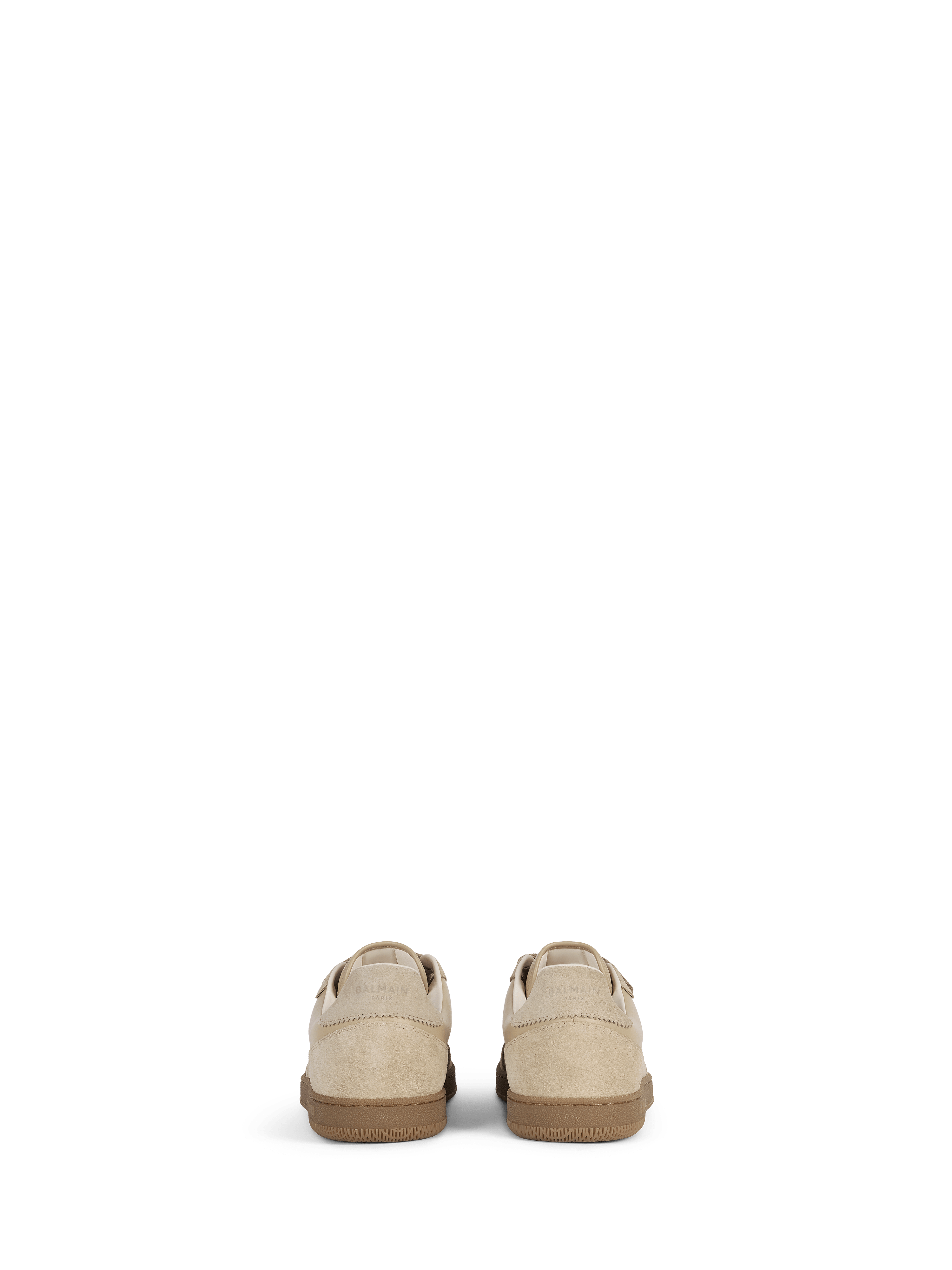 Balmain Swan trainers in smooth leather and suede