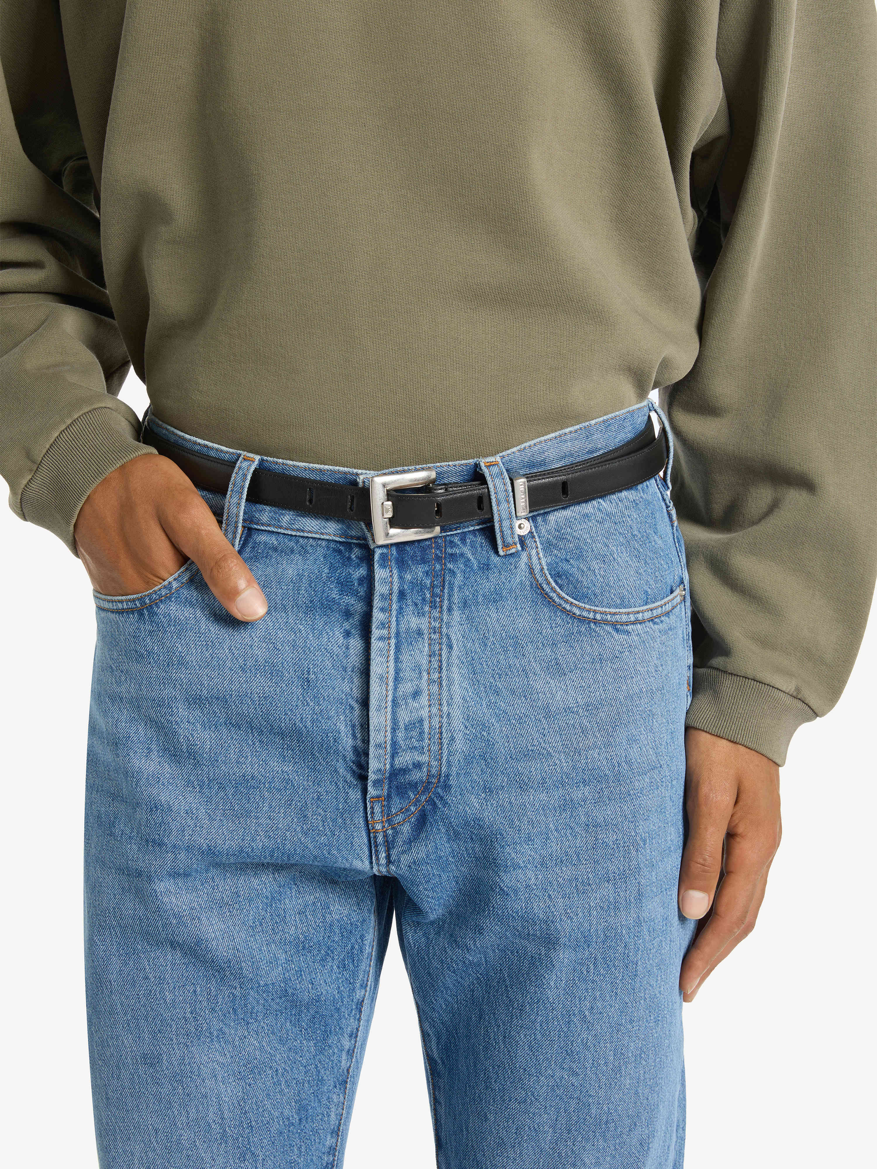 Anthem smooth leather belt