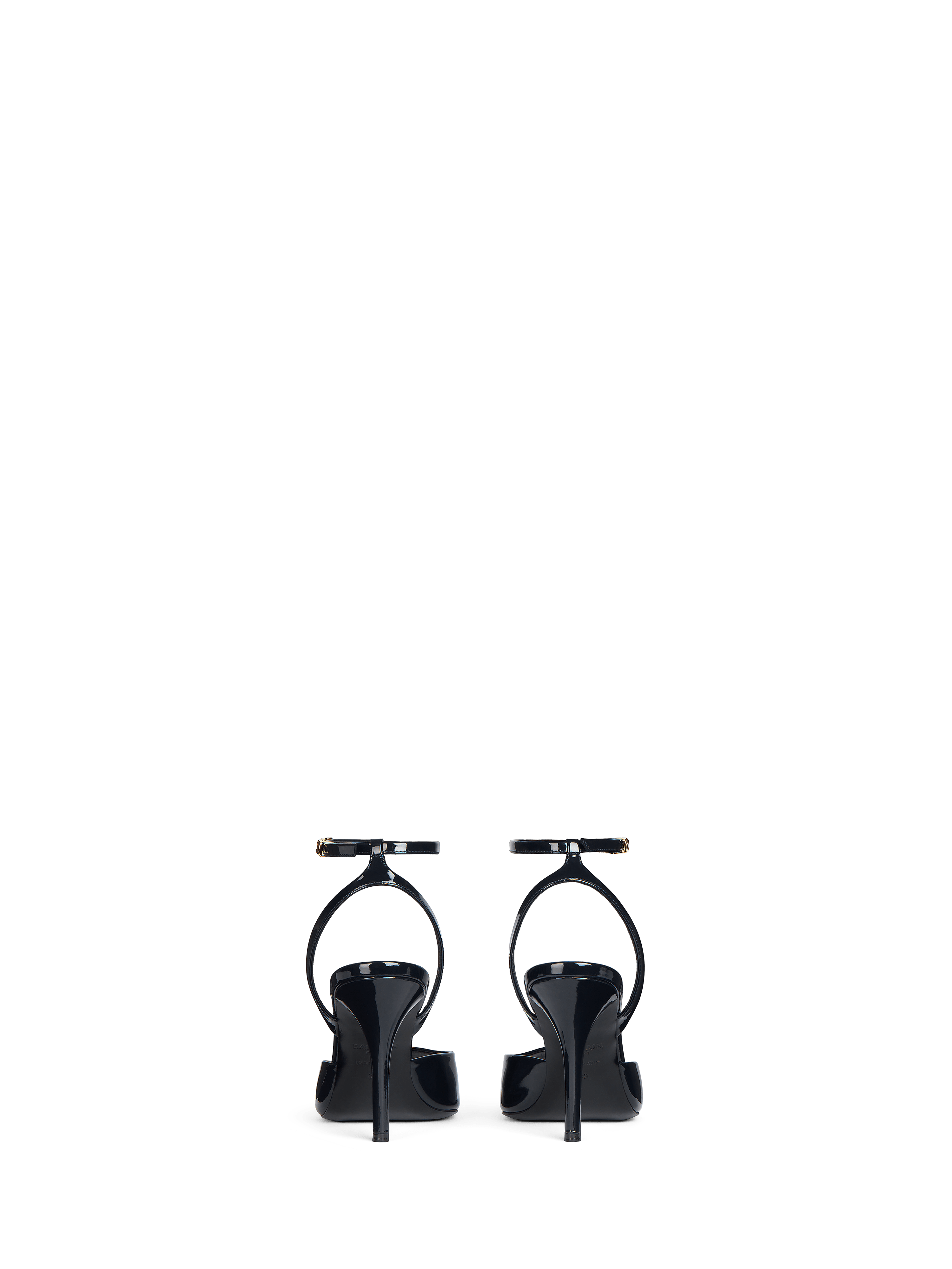 Patent leather strappy pumps