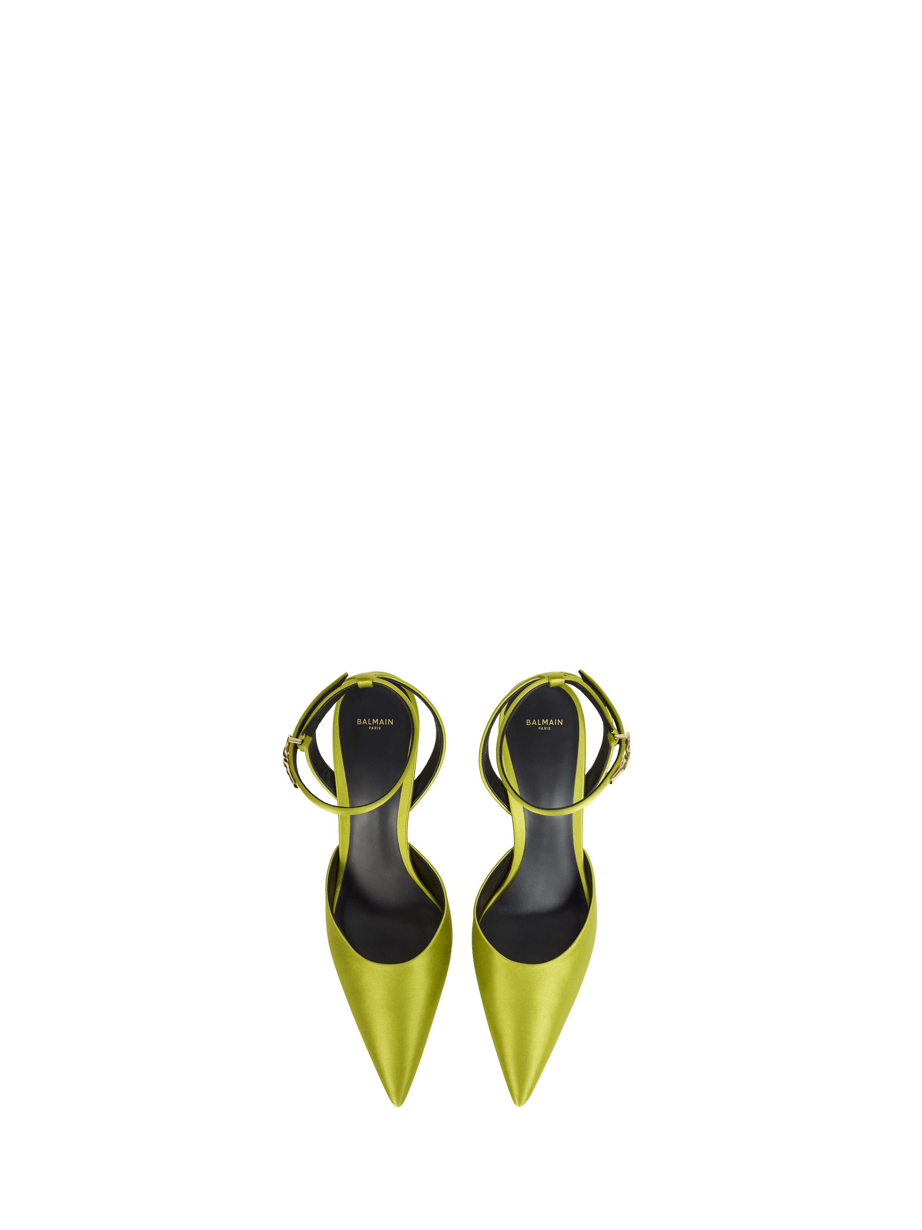 Satin strappy pumps