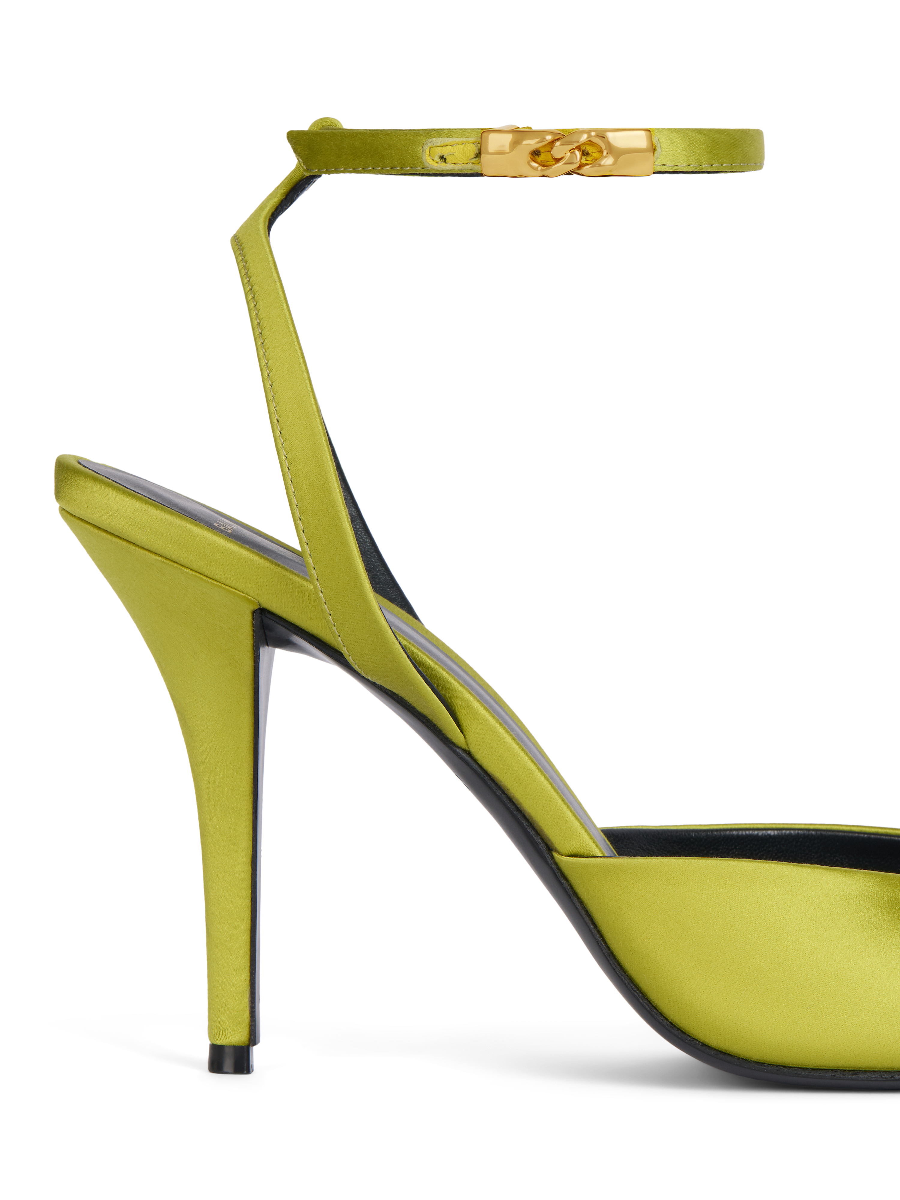 Satin strappy pumps