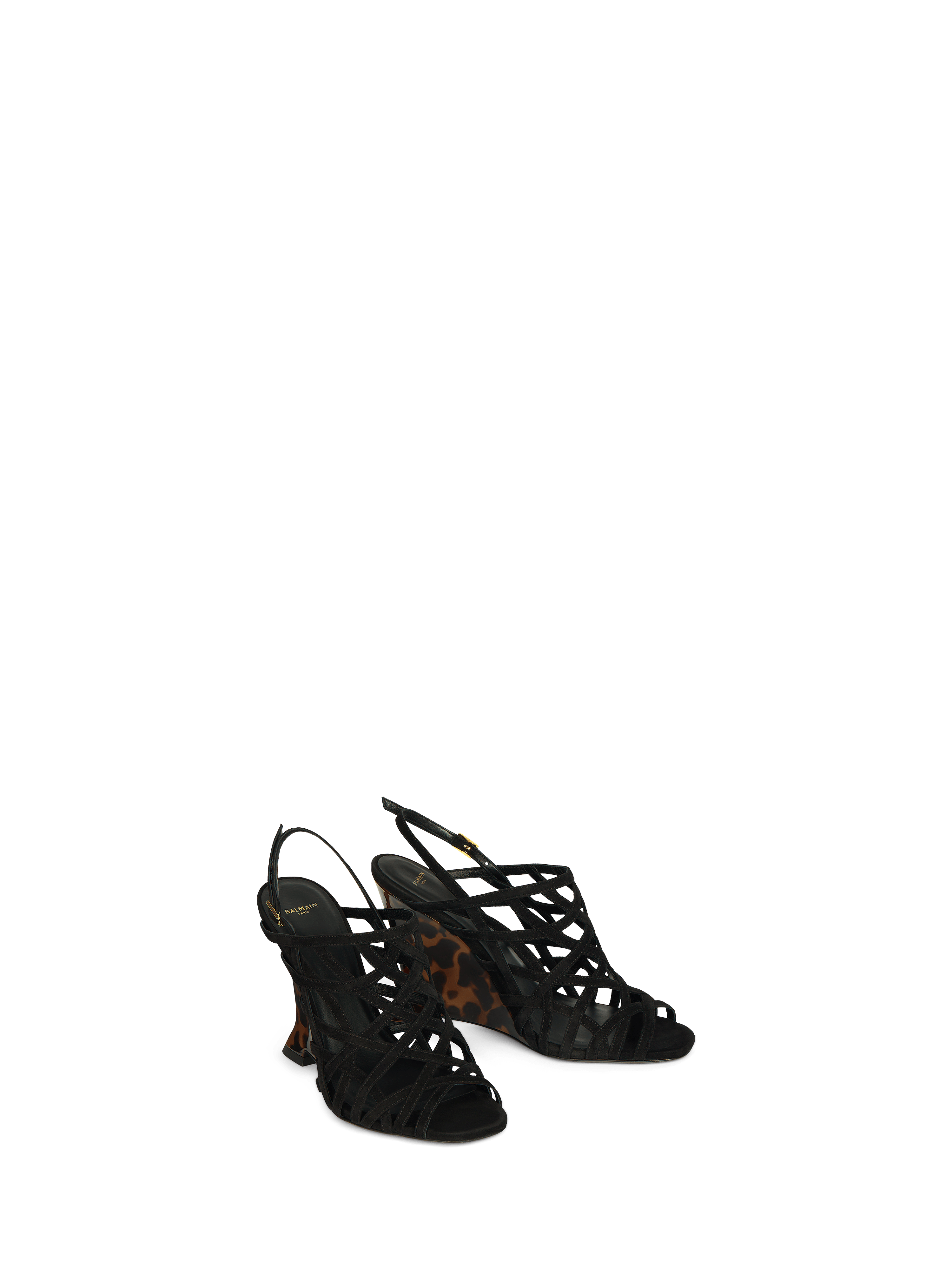 Sandalias Wedge Cage de ante