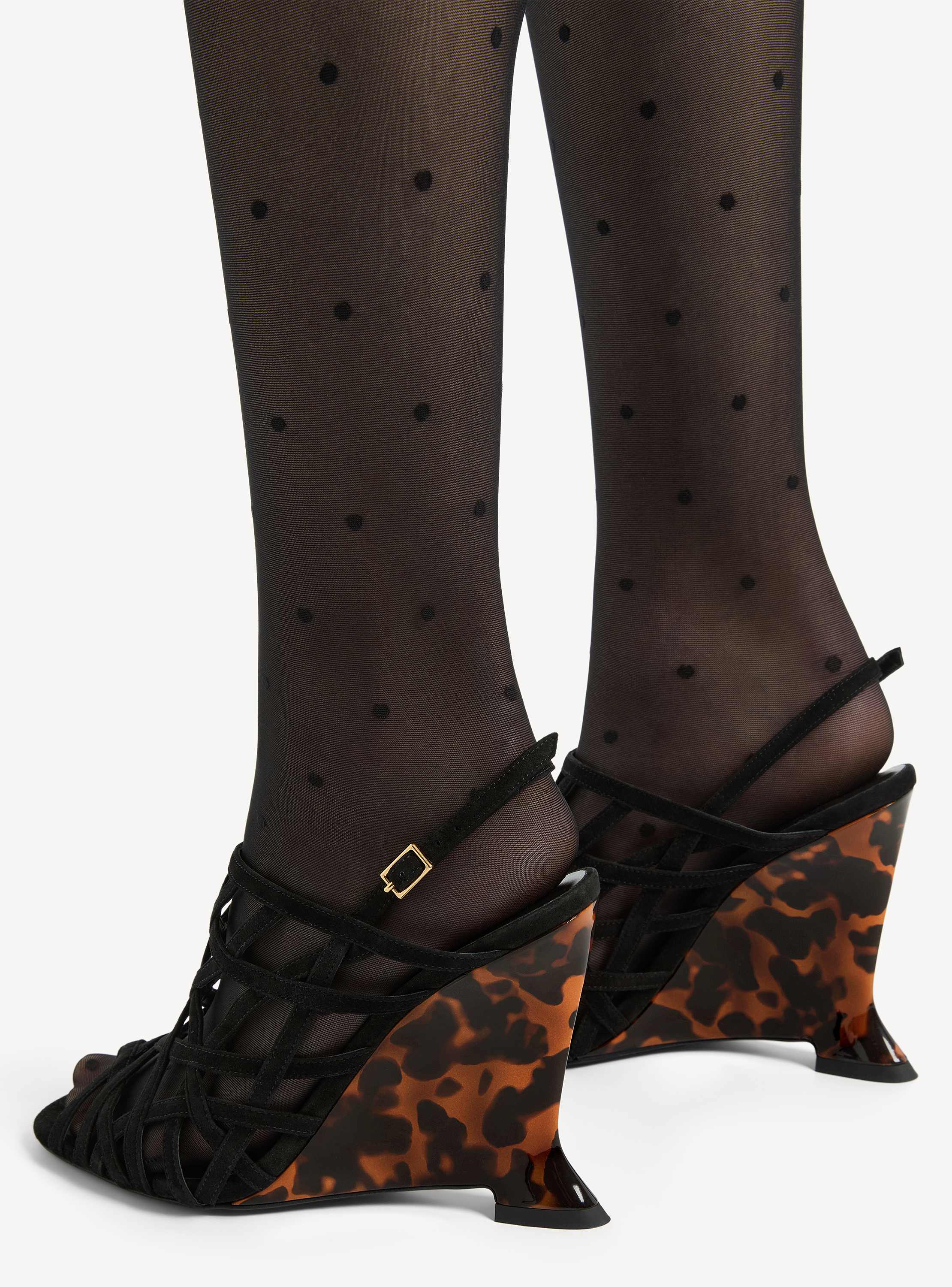 Sandalias Wedge Cage de ante
