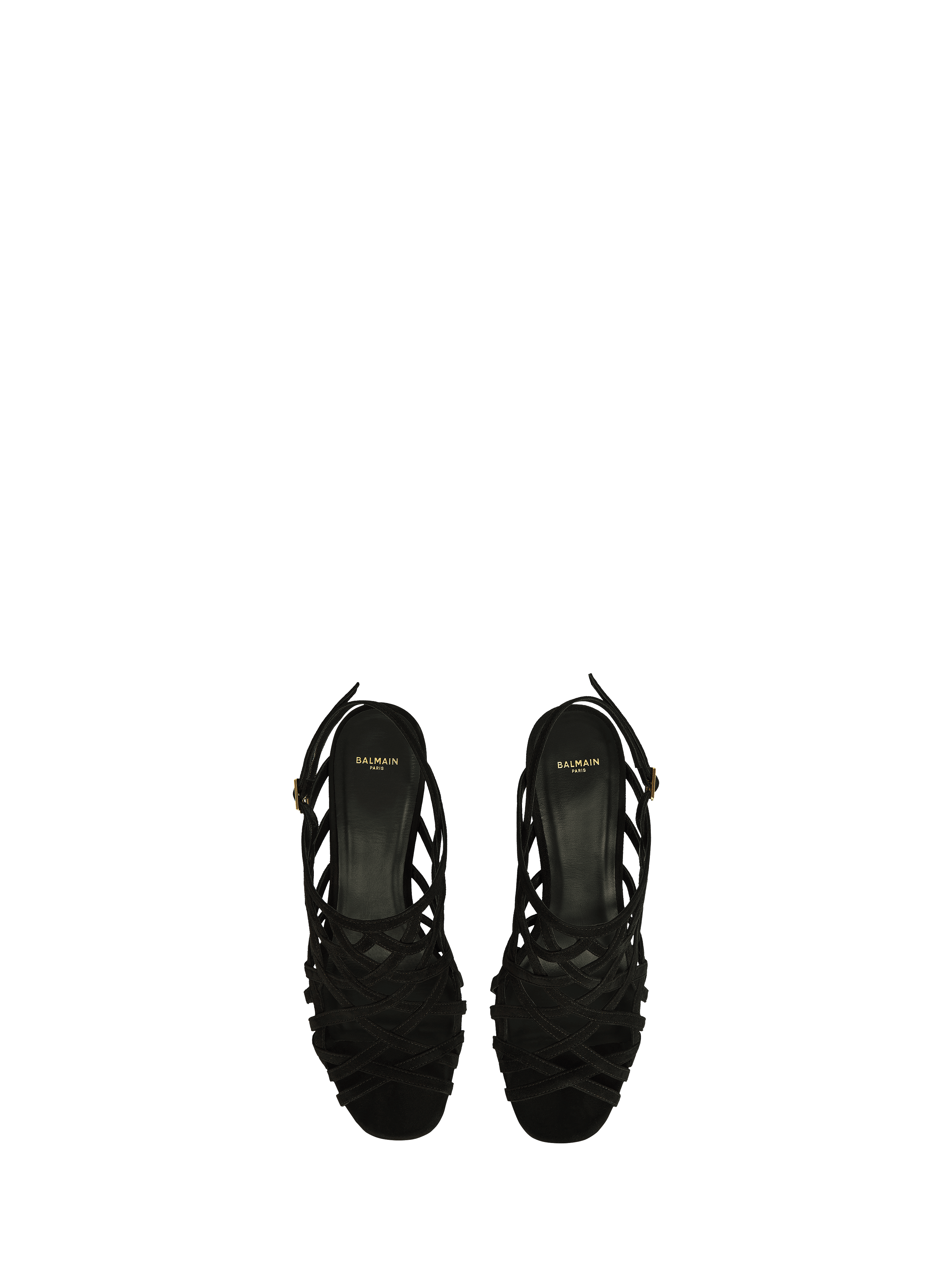 Sandalias Wedge Cage de ante