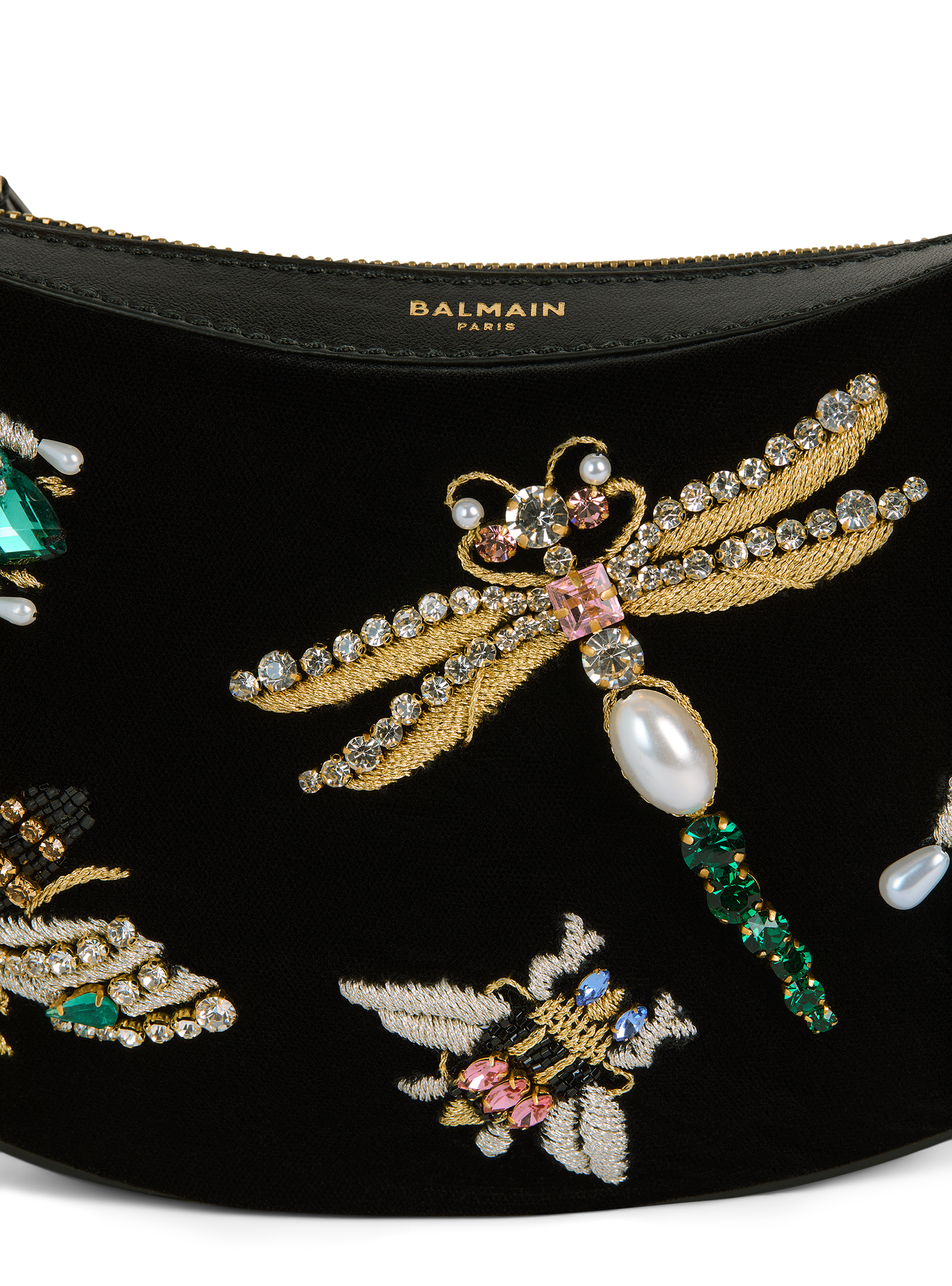 Sac Ebene Mini Insect en velours brod&eacute;