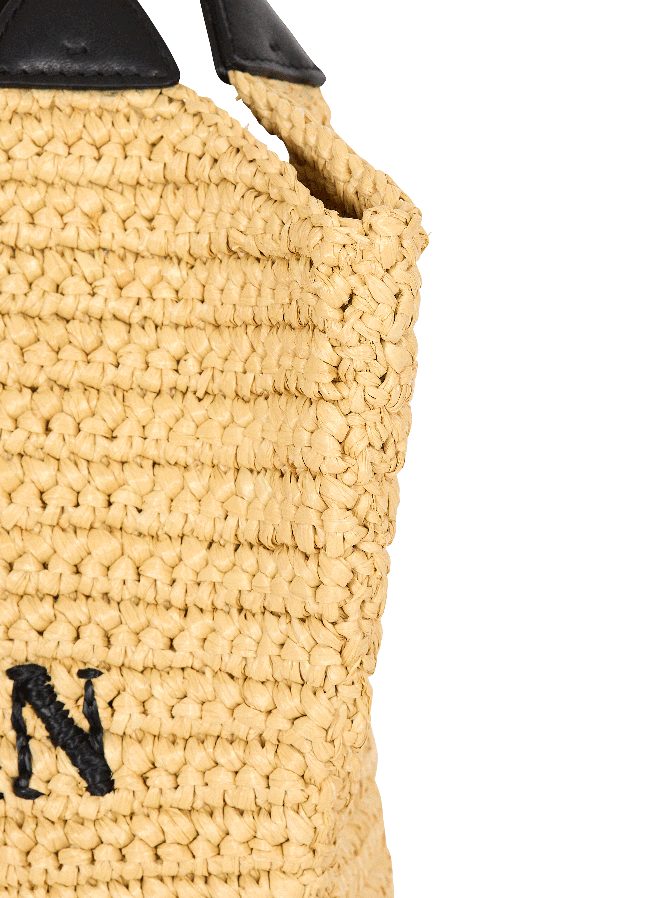 Mini Balmain crochet tote bag