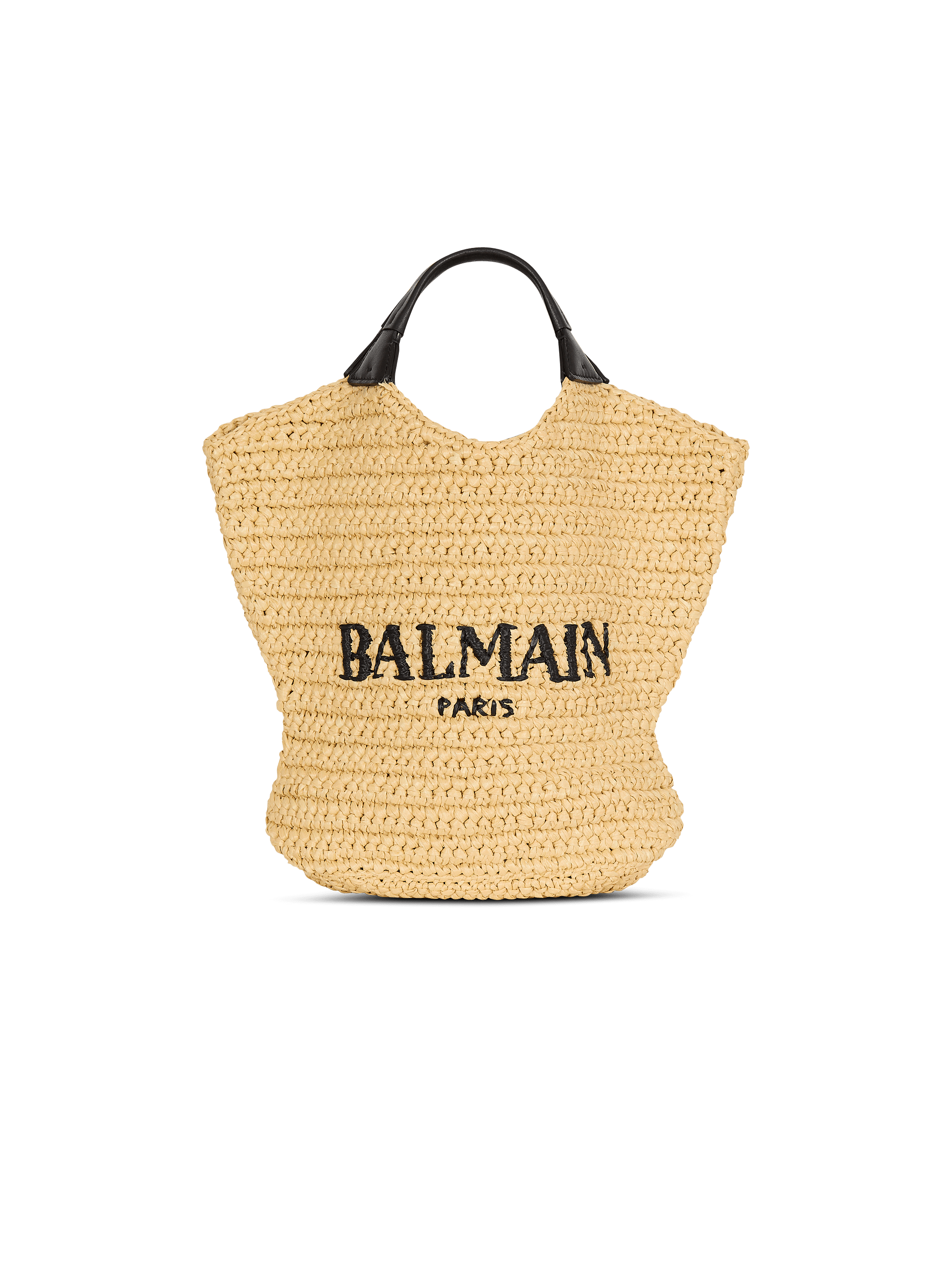 Mini Balmain crochet tote bag
